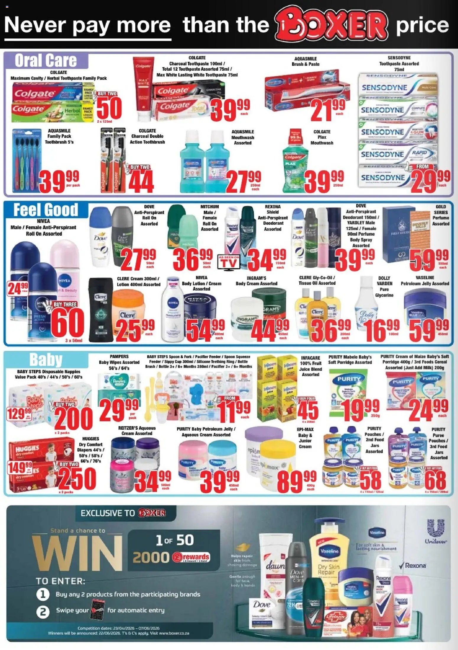 Boxer KwaZulu-Natal - Specials