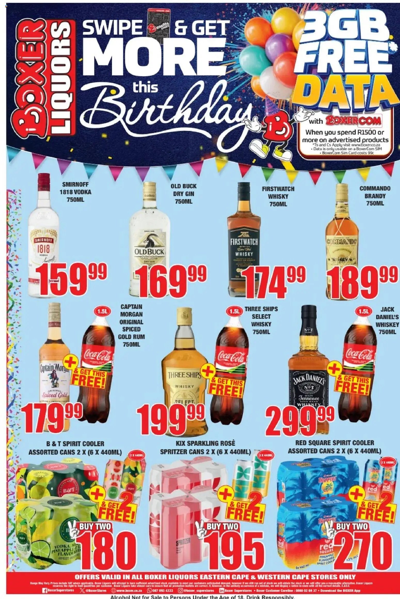 Boxer Eastern Cape, Western Cape - Liquors