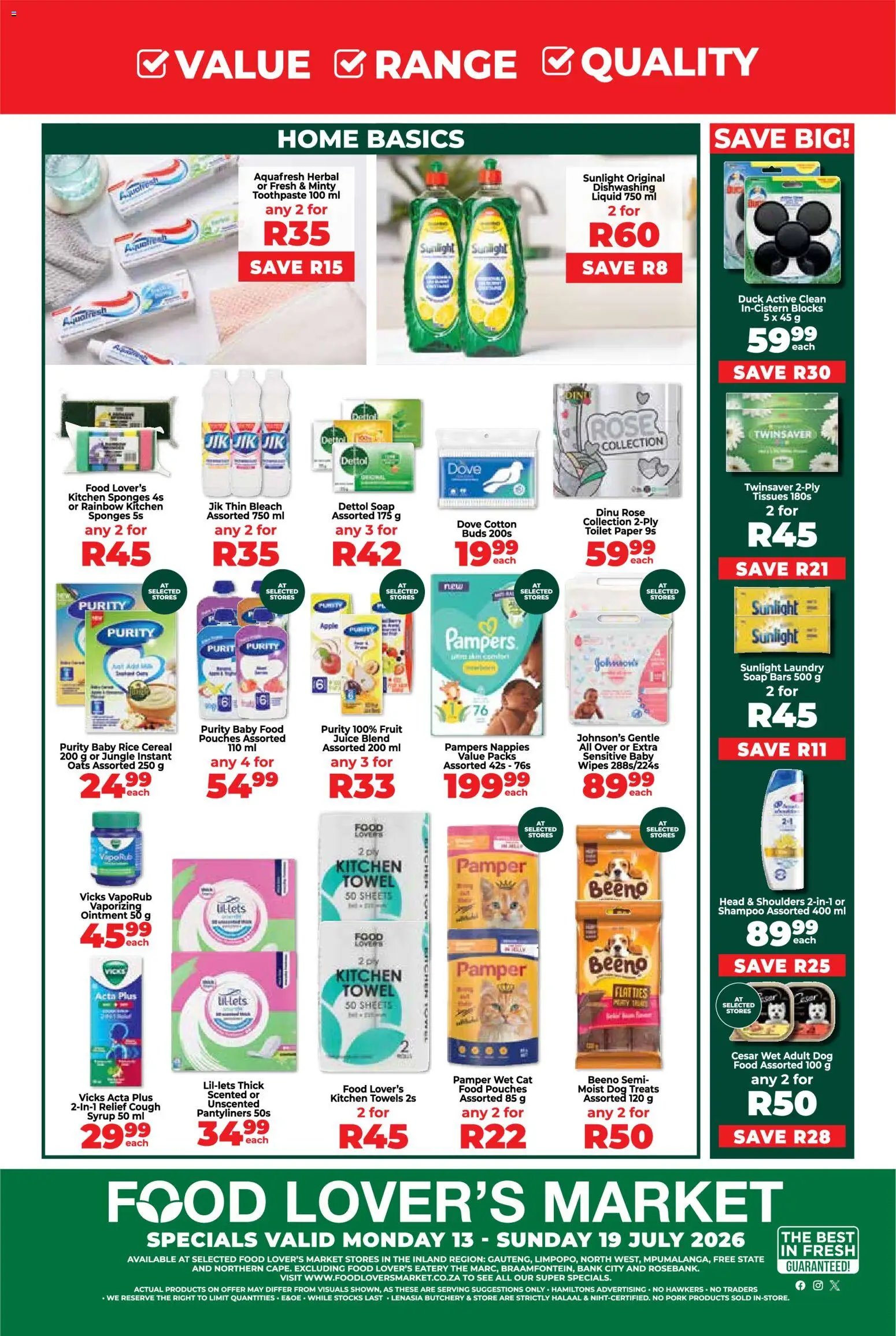 Food Lover's Market Inland Provinces - Mid Month Specials