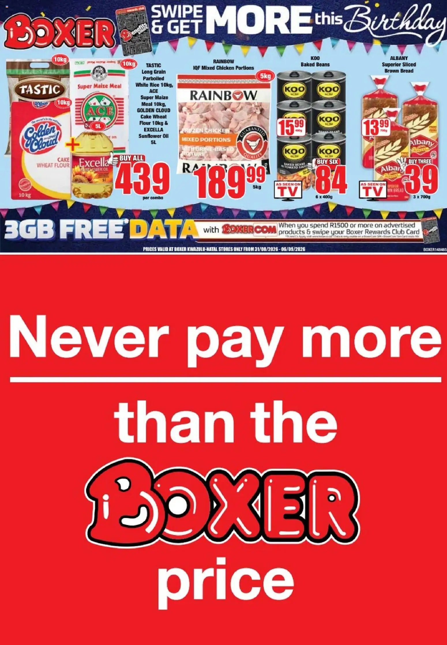 Boxer - Weekly Specials