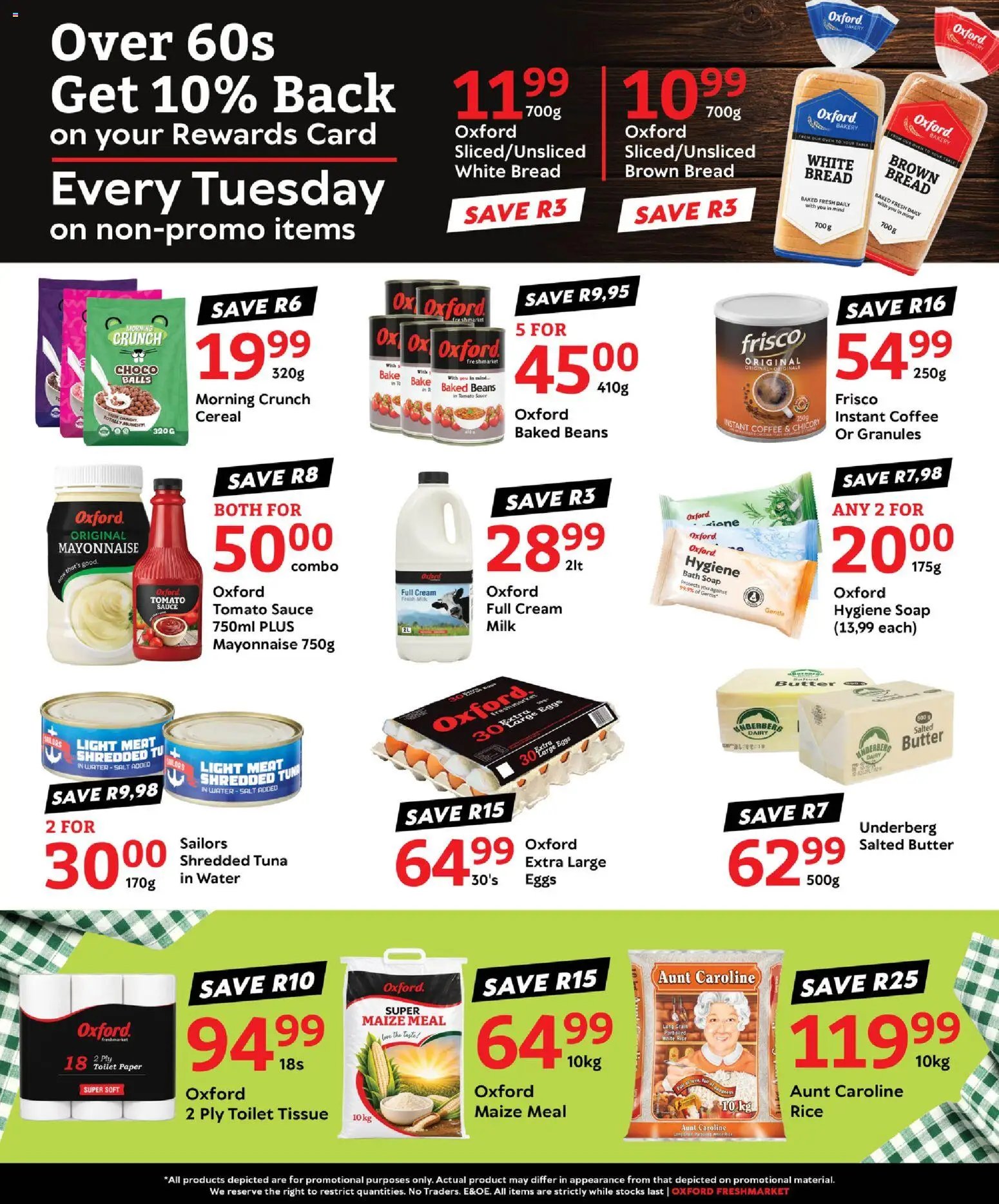 Oxford Freshmarket Tuesday Sale