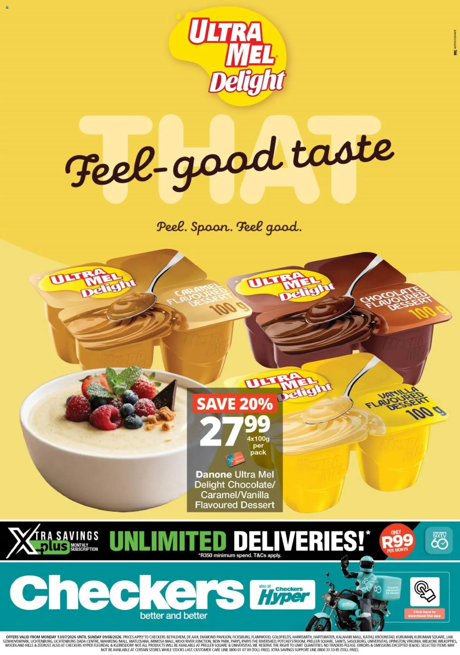Checkers - Northern Cape - Ultra Mel Delight Promotion