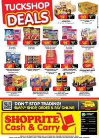 Shoprite - Cash & Carry Tuckshop Deals Durban & Mount Frere