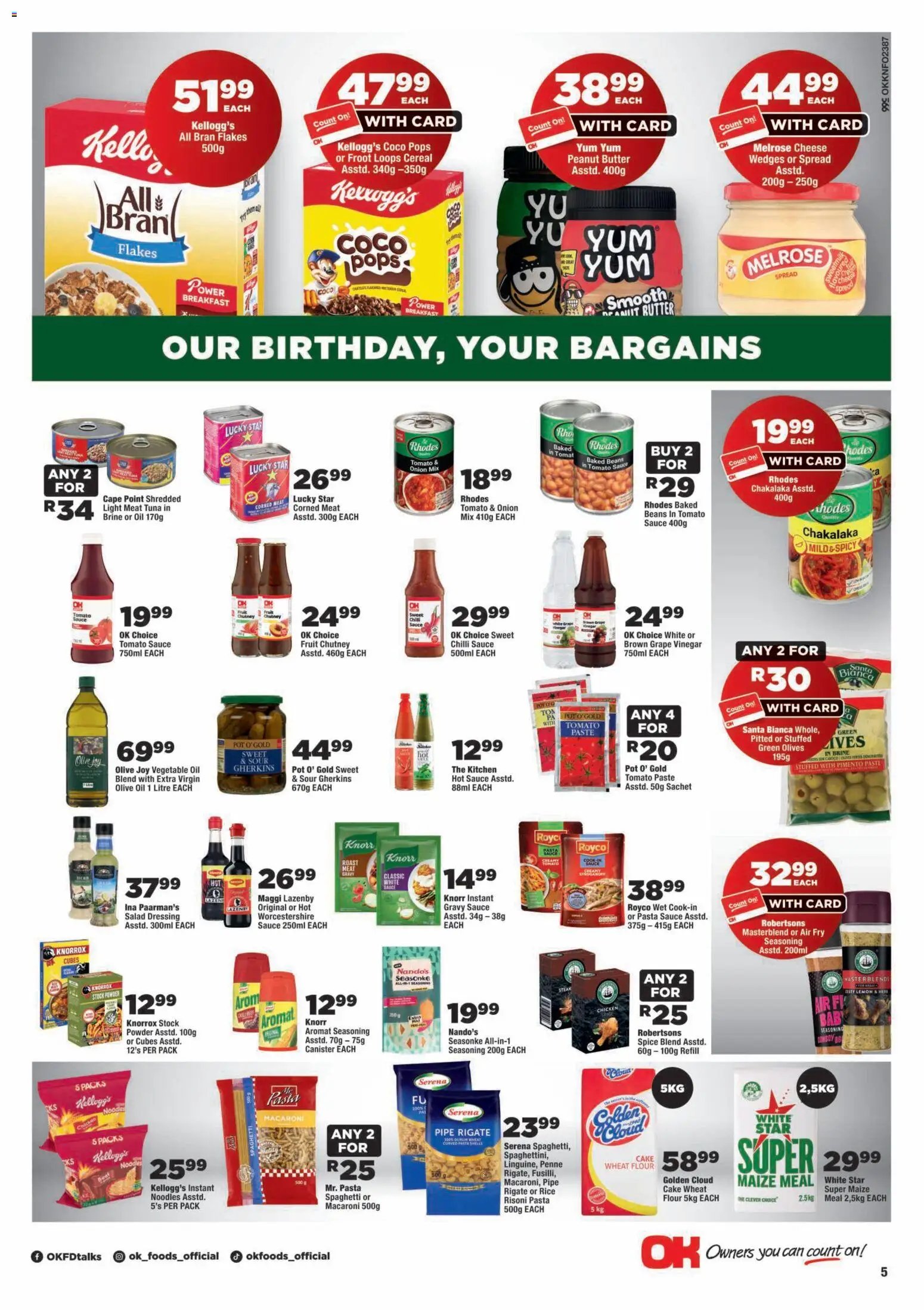 OK Foods - Kwazulu Natal - Specials