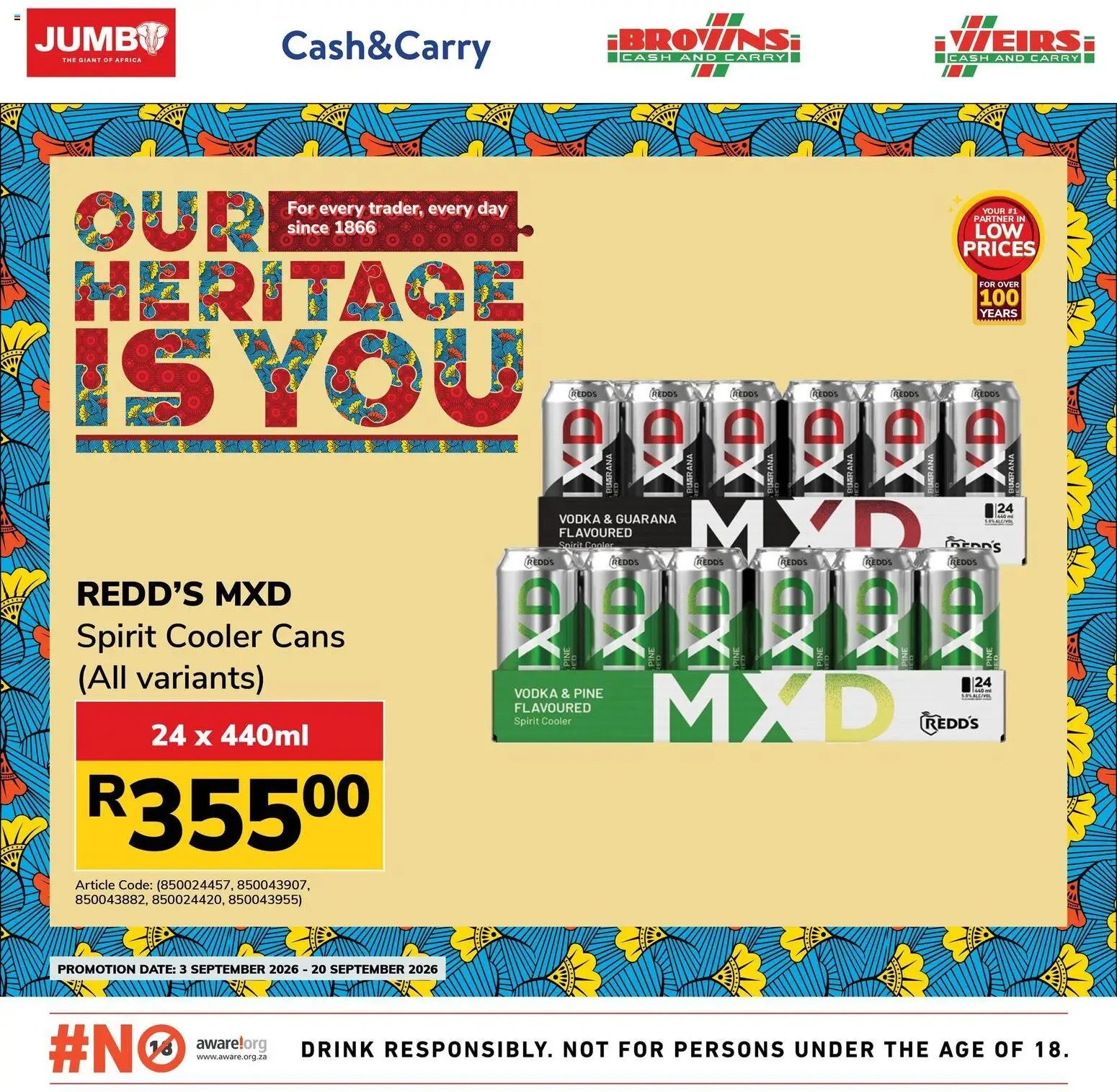 Jumbo Celebrations Liquor Specials