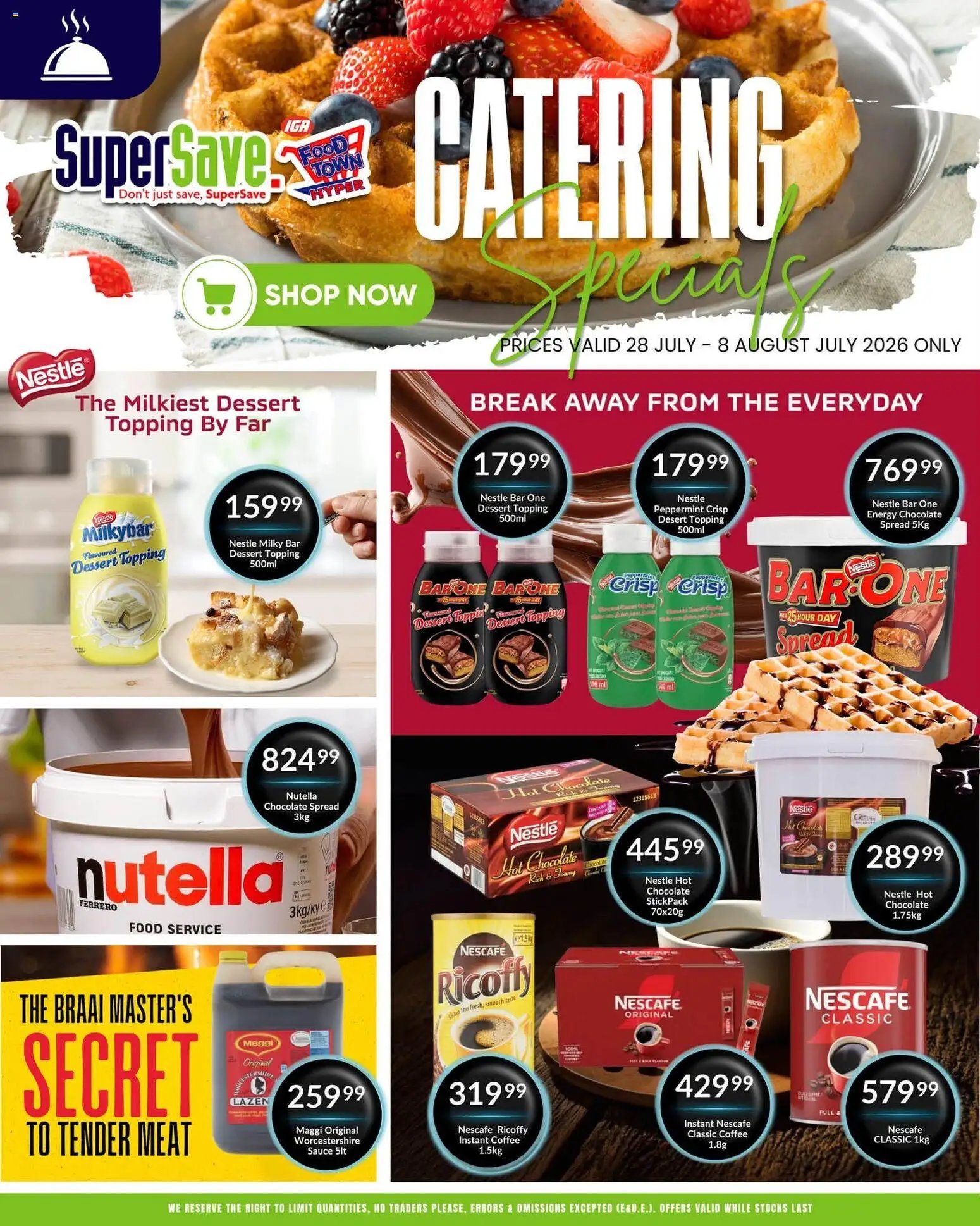Super Save Catering Specials