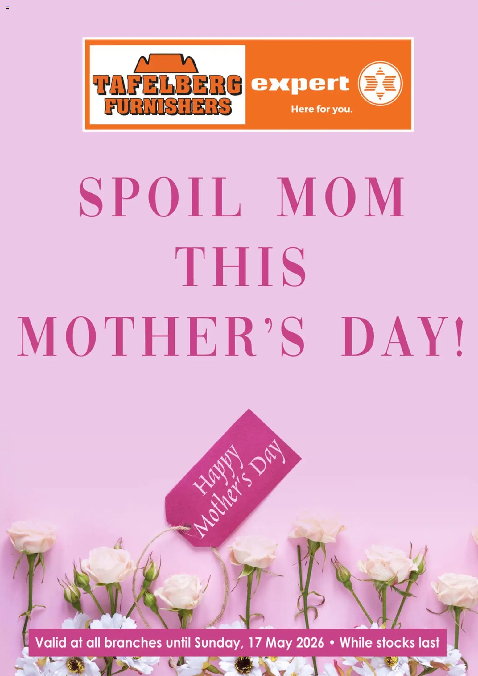 Tafelberg Furnishers Mother's Day Specials (2026-05-01 - 2026-05-17) | 1
