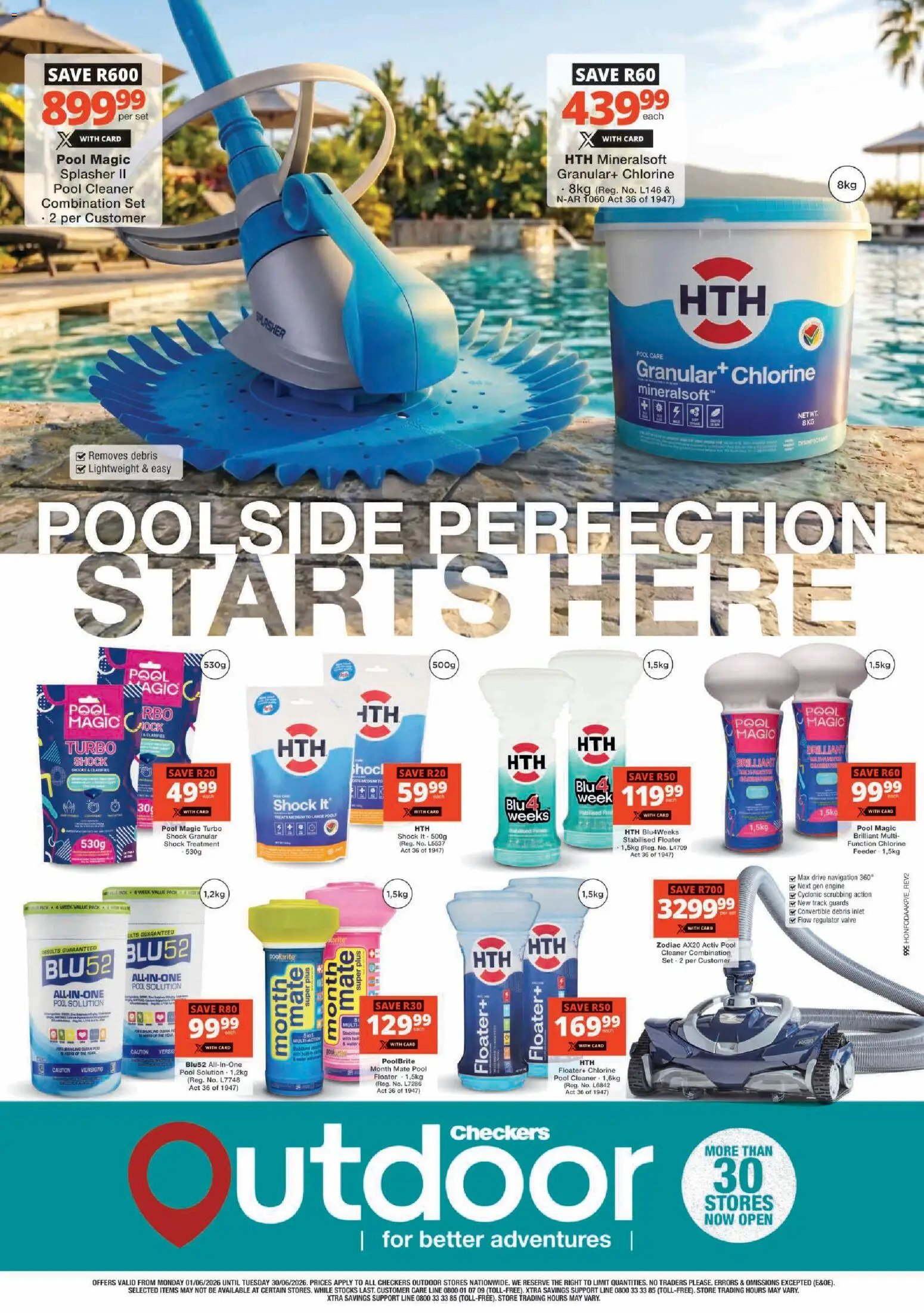 Checkers - Outdoor Pool Promotion