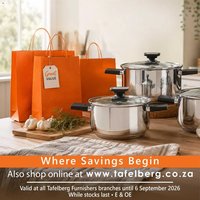 Tafelberg Furnishers Specials