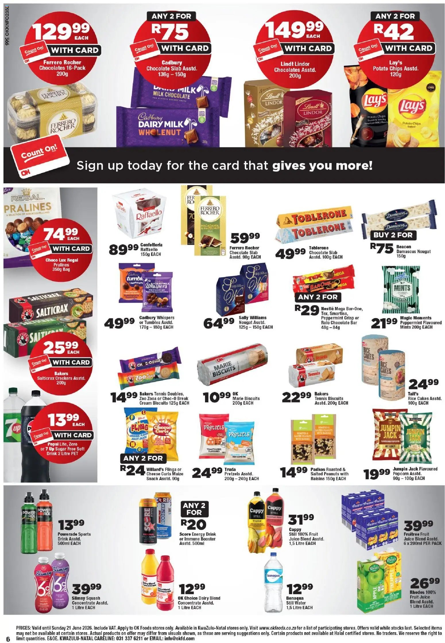 OK Foods - Kwazulu Natal - Specials
