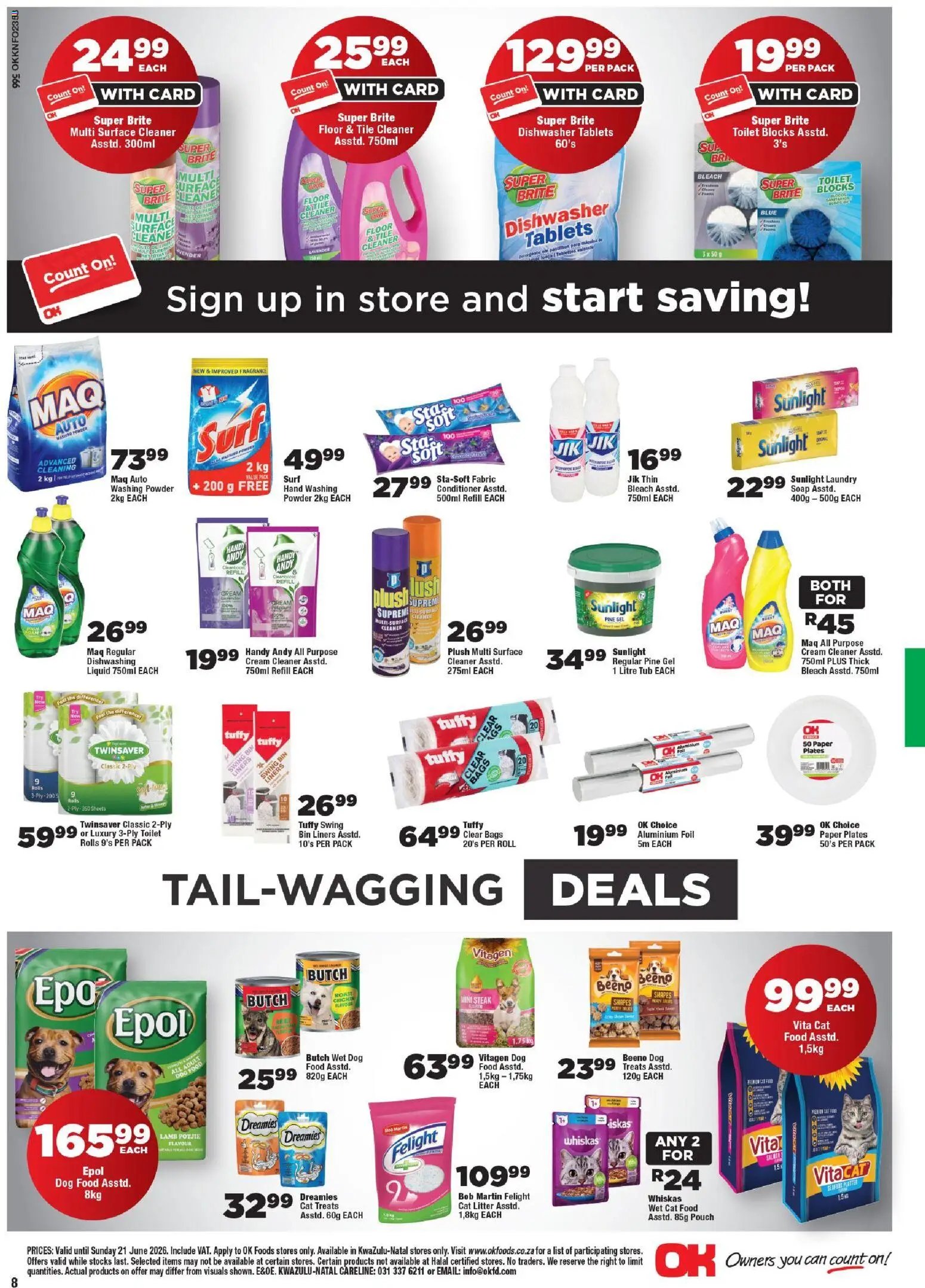 OK Foods - Kwazulu Natal - Specials