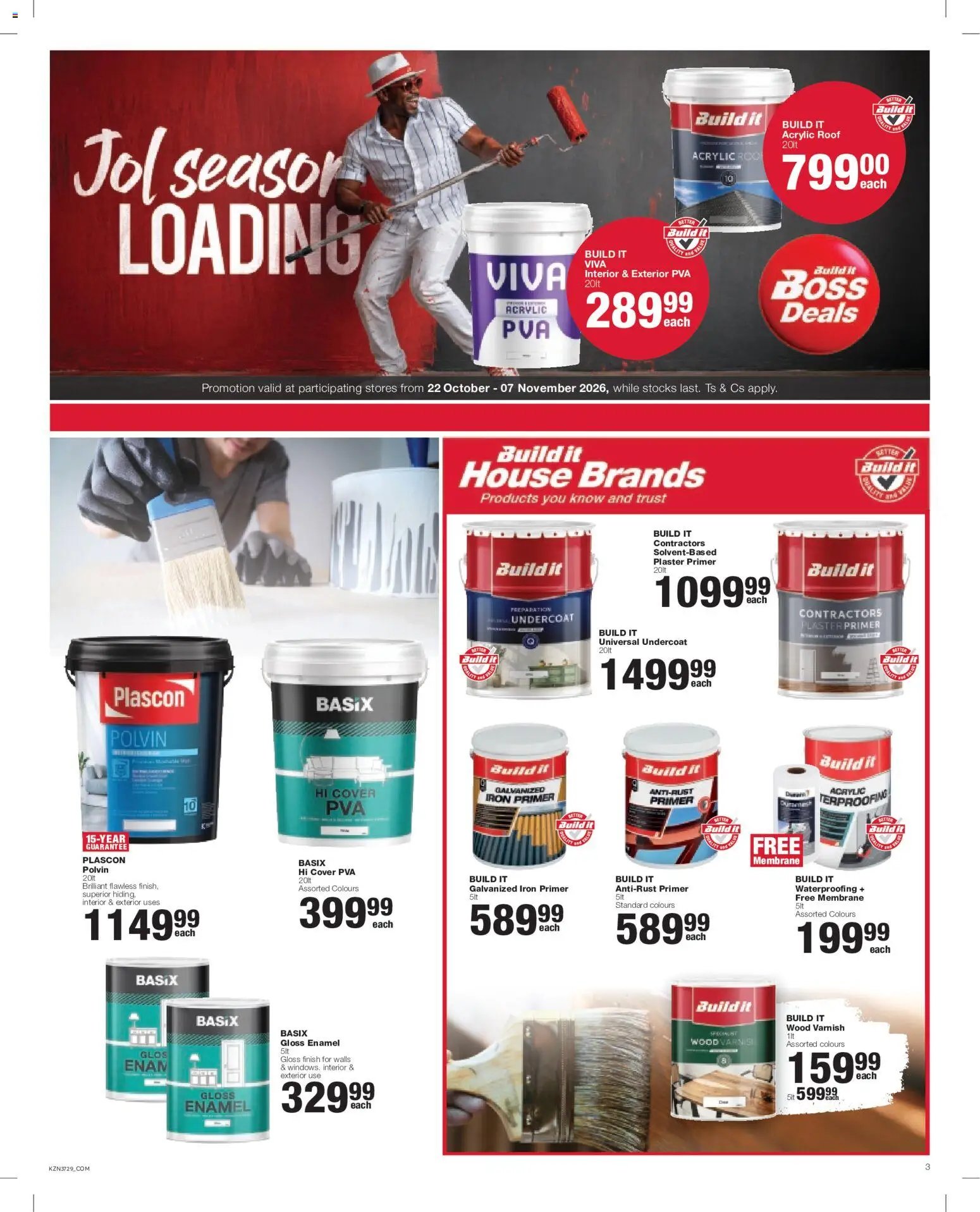 Build It Kwazulu-Natal - Specials