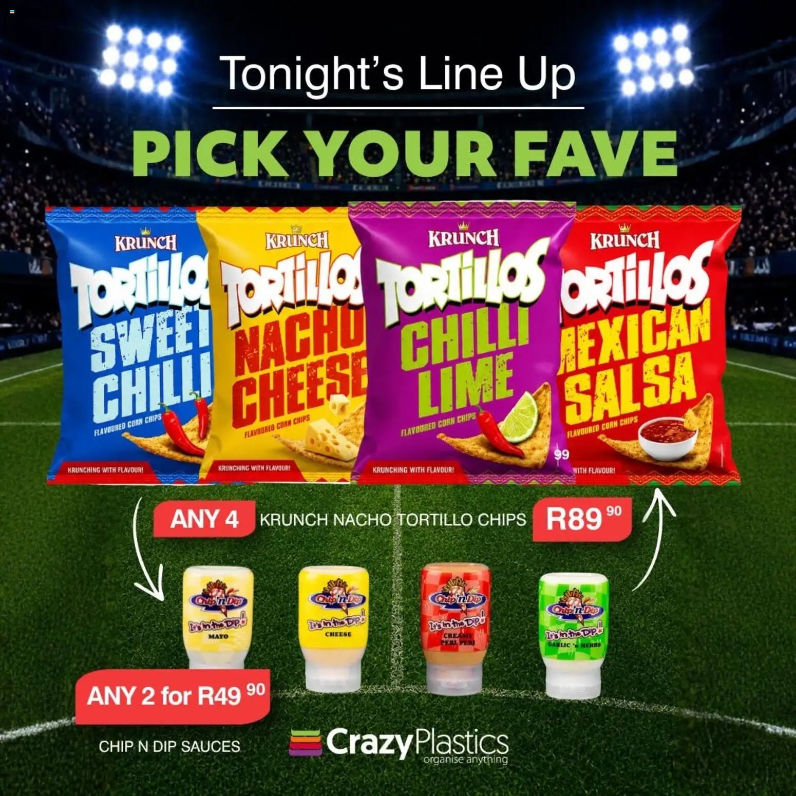 Crazy Plastics Tonight's Line Up