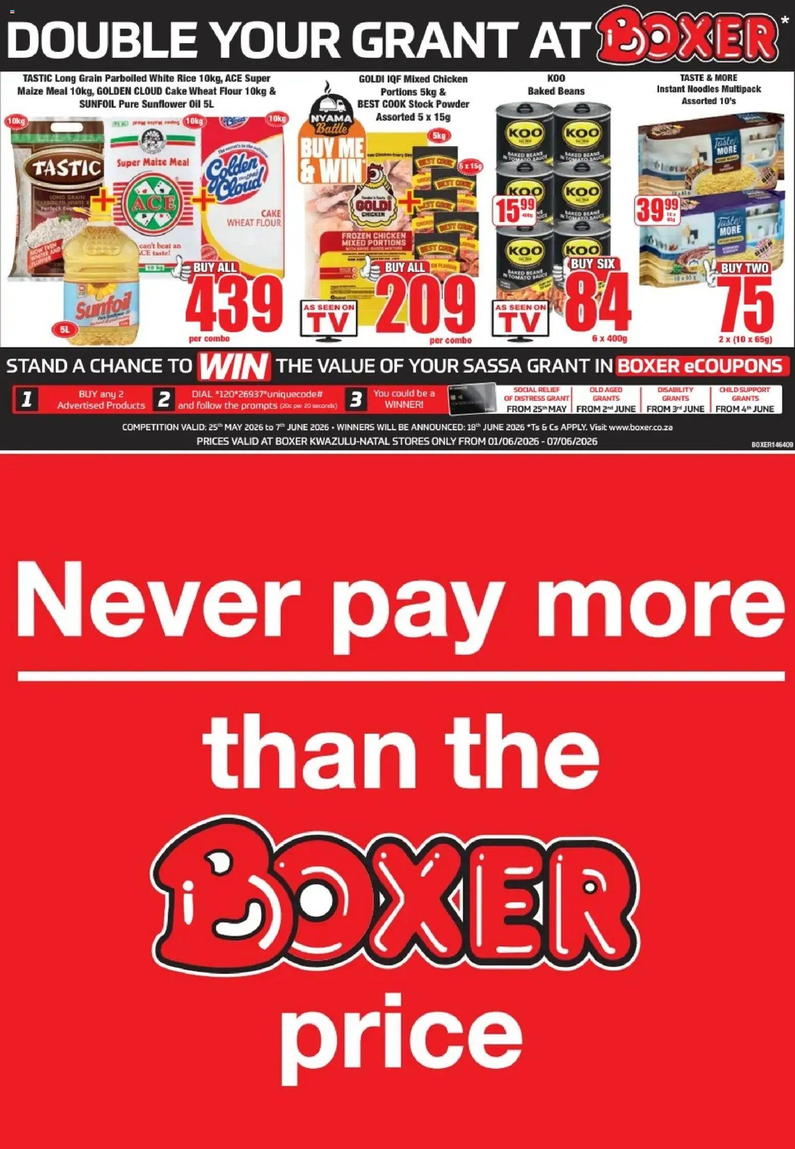 Boxer - KwaZulu-Natal - Weekly Specials