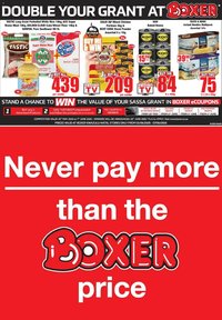 Boxer - KwaZulu-Natal - Weekly Specials