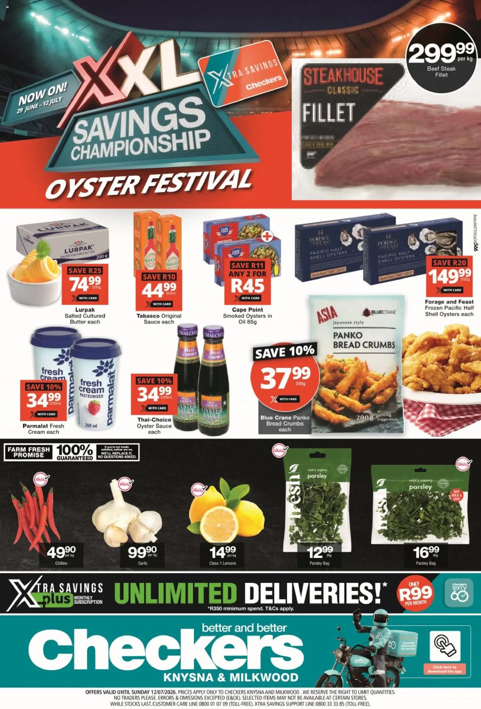 Checkers - Eastern Cape - Knysna & Milkwood Oyster Festival Promotion