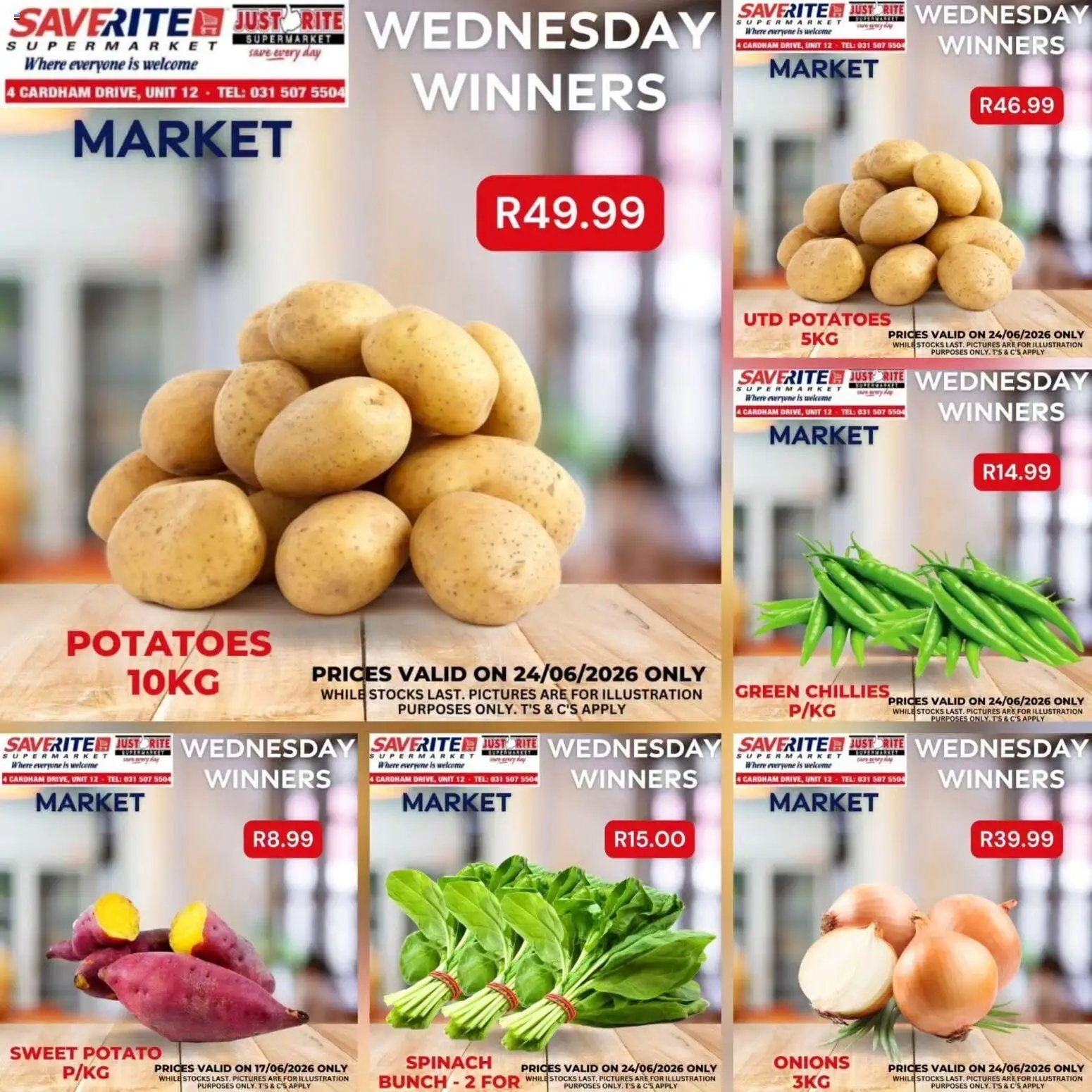 Saverite Wednesday Winners