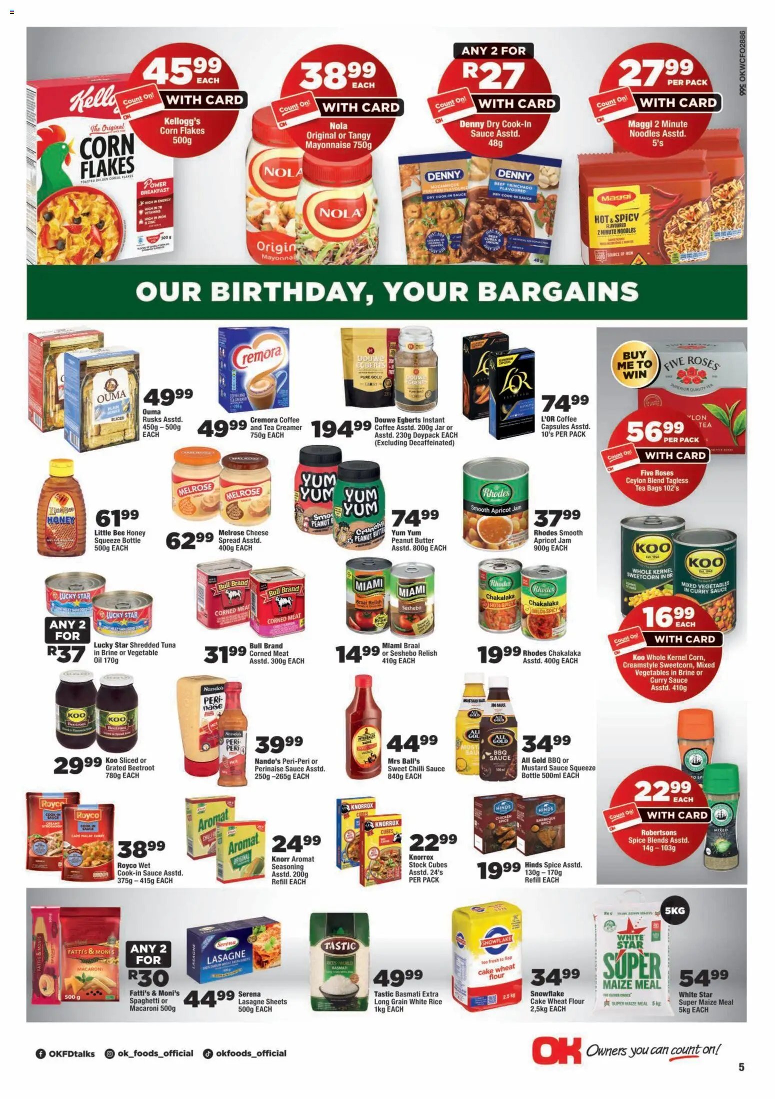 OK Foods - Western Cape - Specials