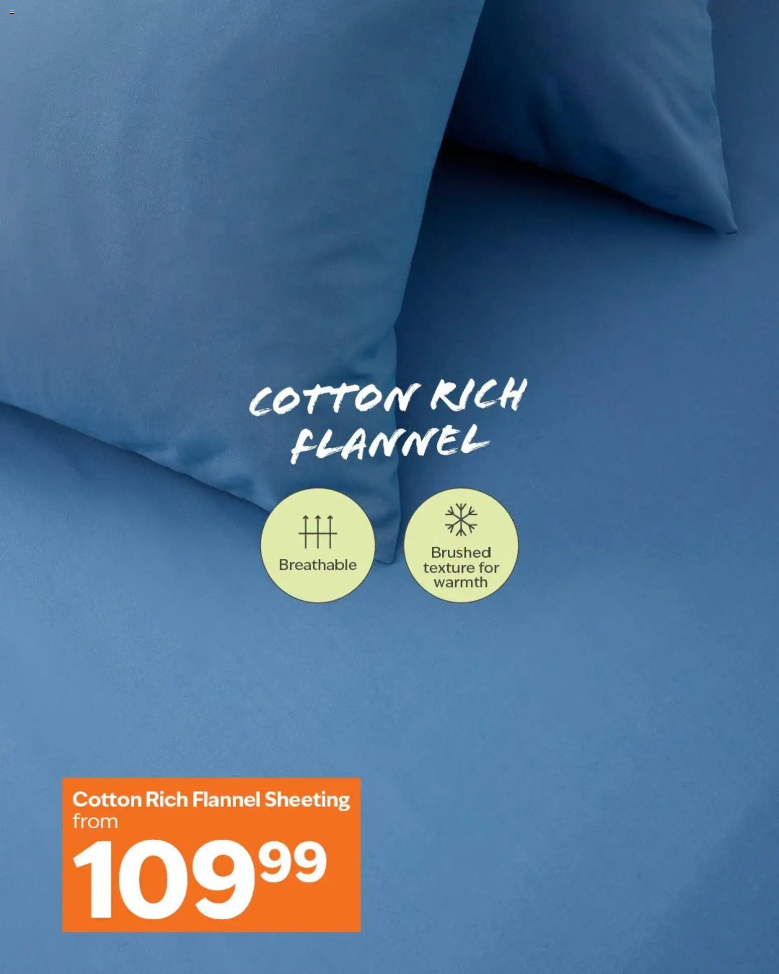 Sheet Street Cotton Rich Flannel