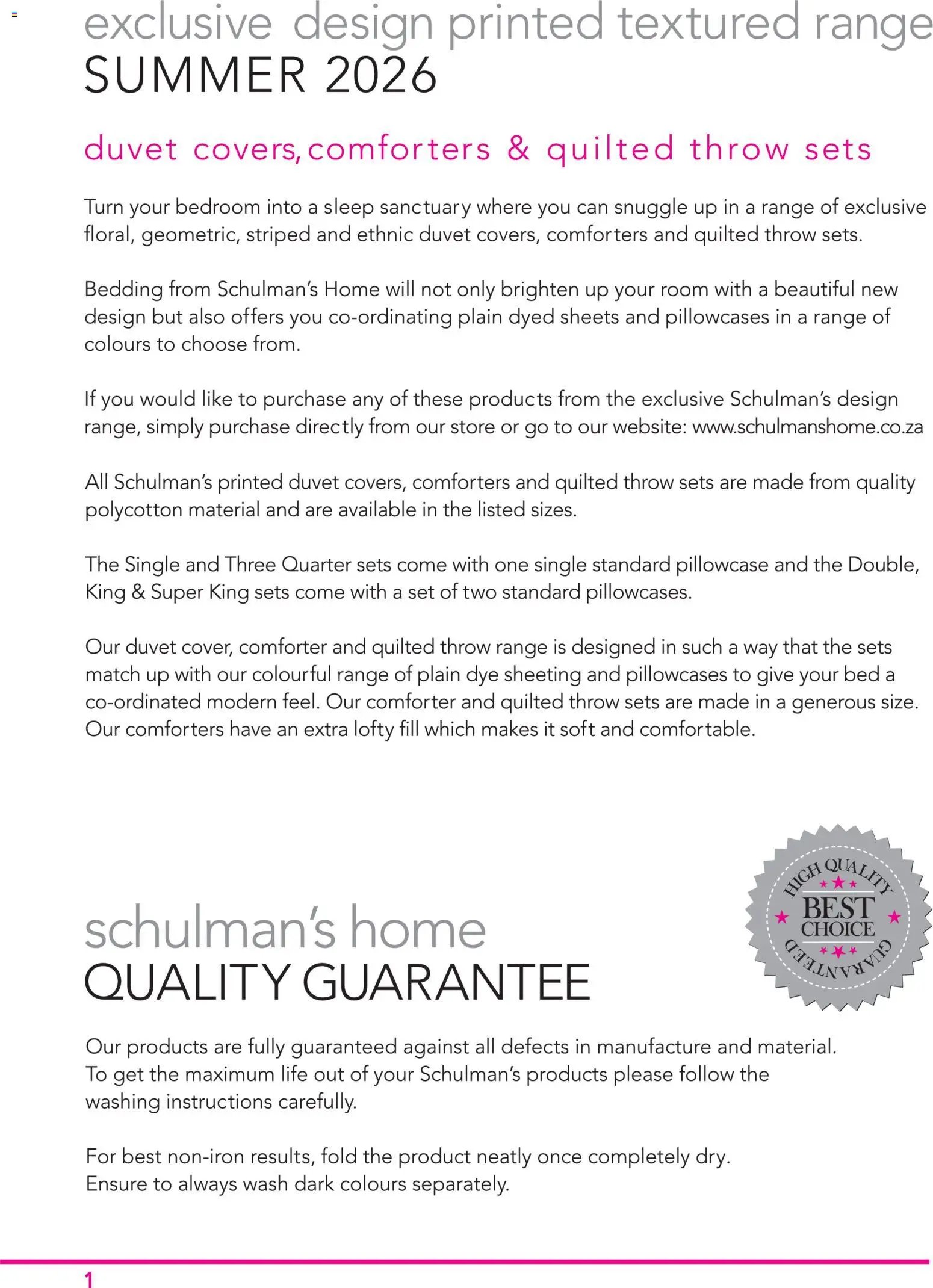 Schulman's Home Summer 2026 Catalogue (2025-11-17 - 2026-02-28) | 2