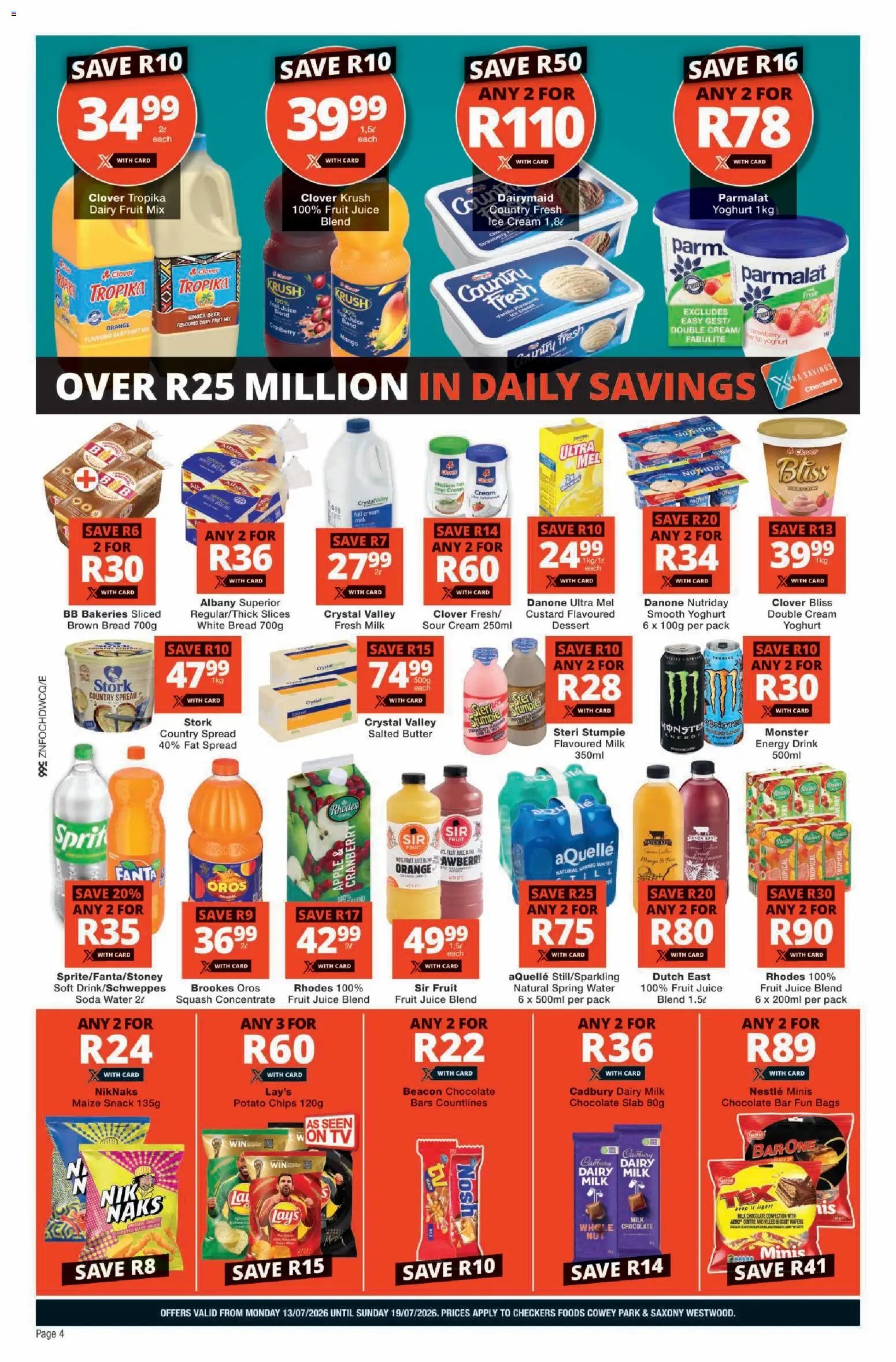 Checkers - Kwazulu Natal - Foods July Mid-Month Promotion