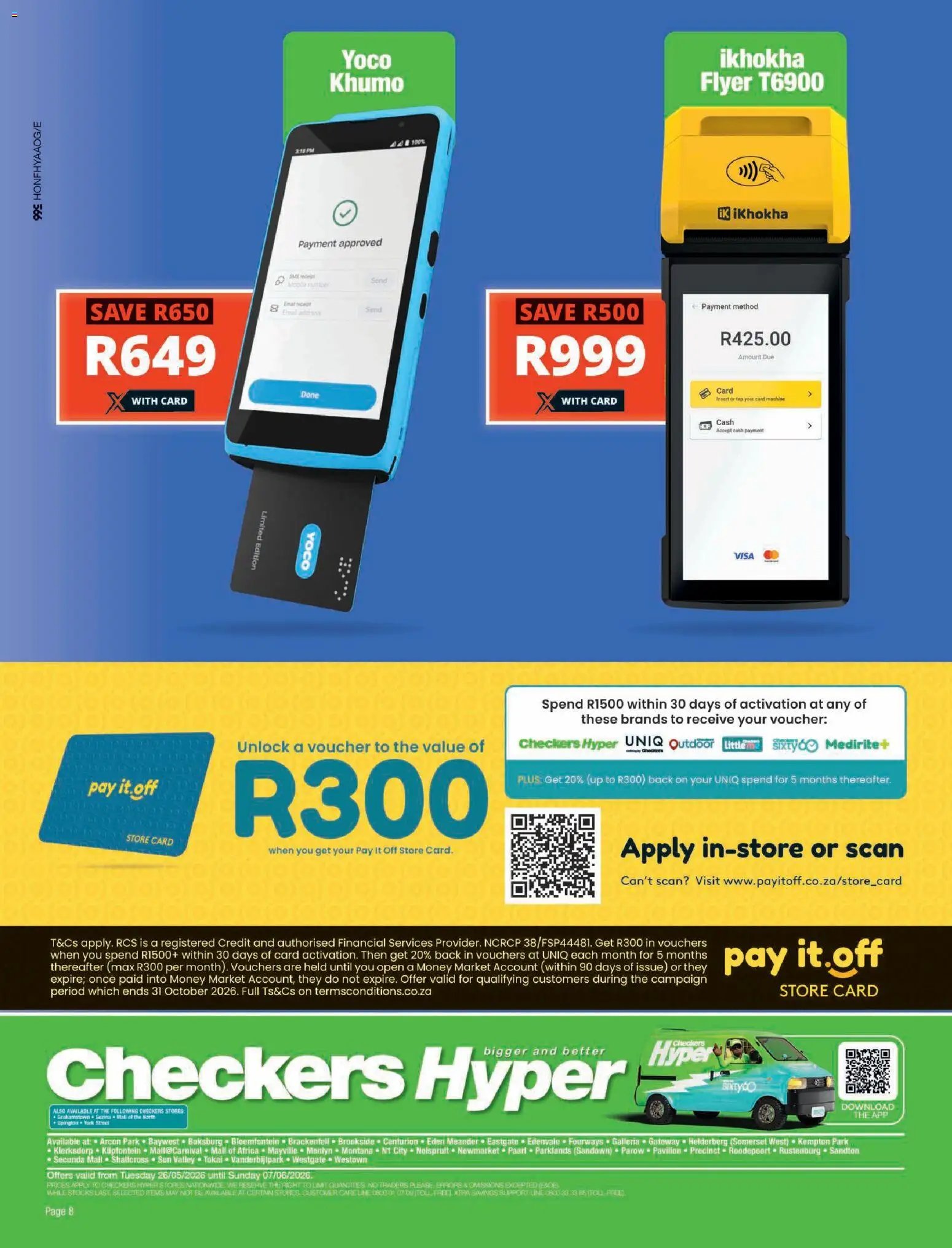 Checkers Hyper Tech X May Month-End Promotion