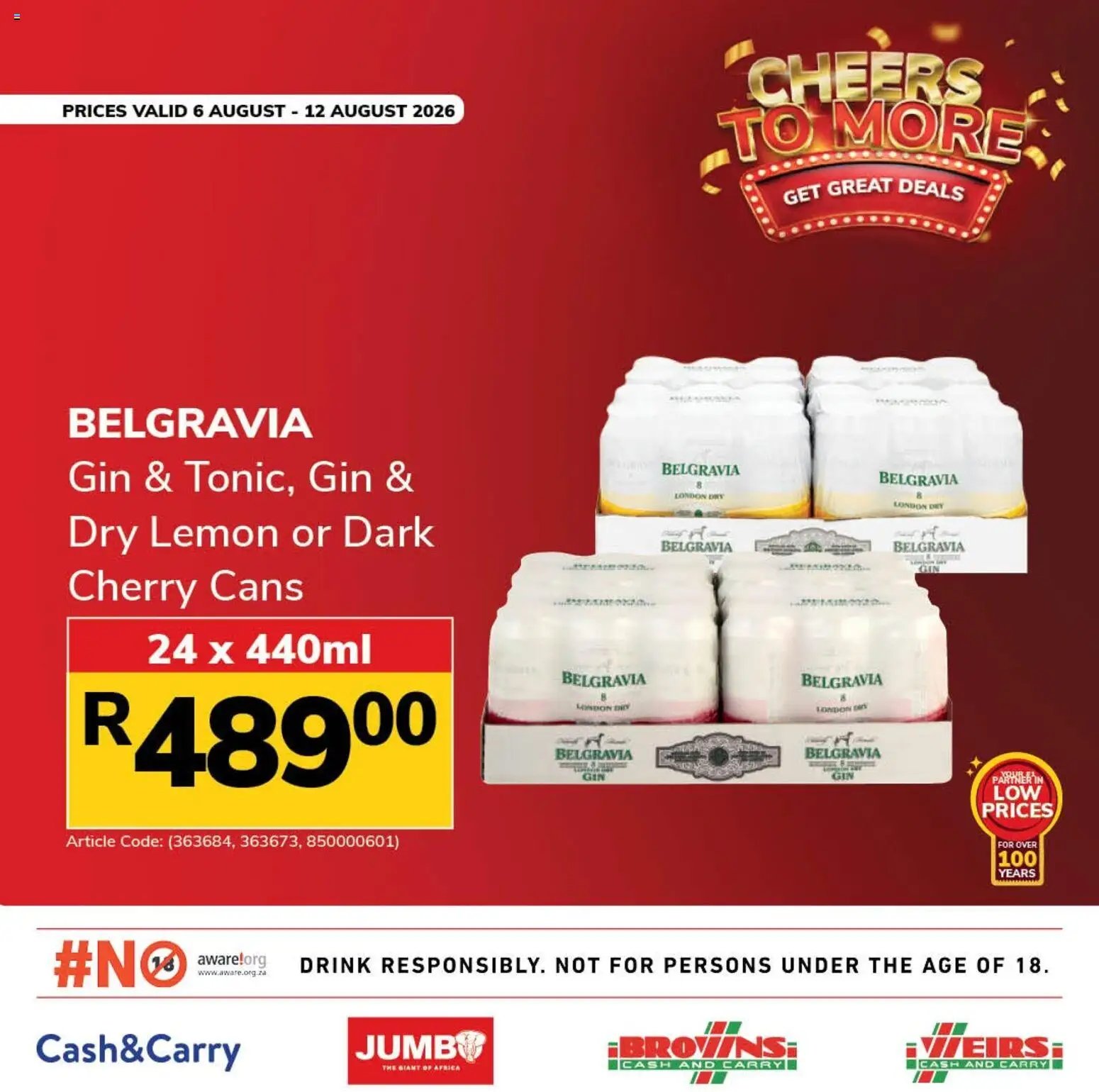 Jumbo Mid-month. Major savings. Liquor Specials