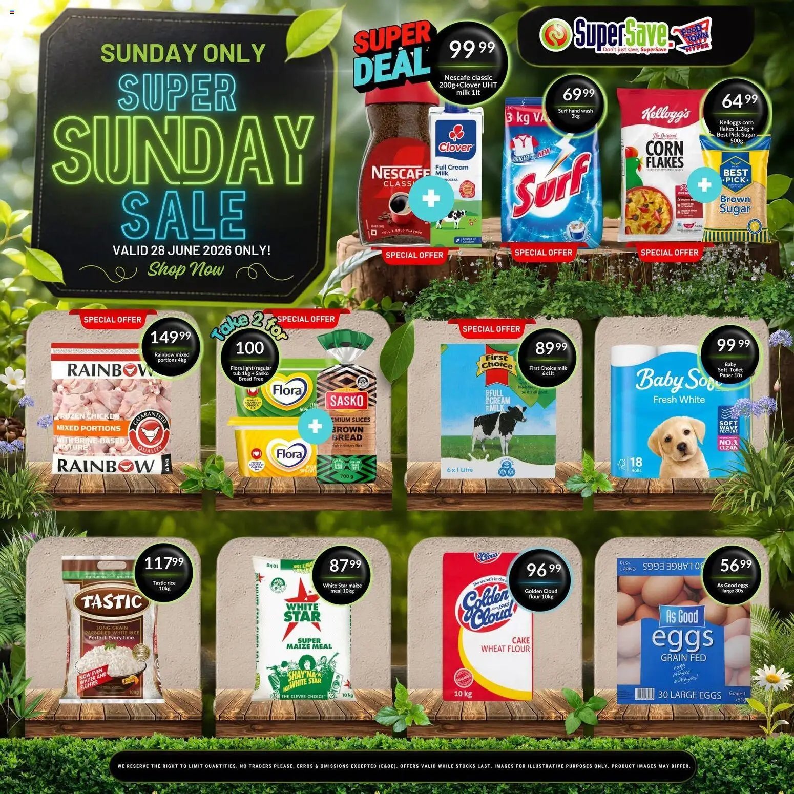 Super Save Sunday Savings