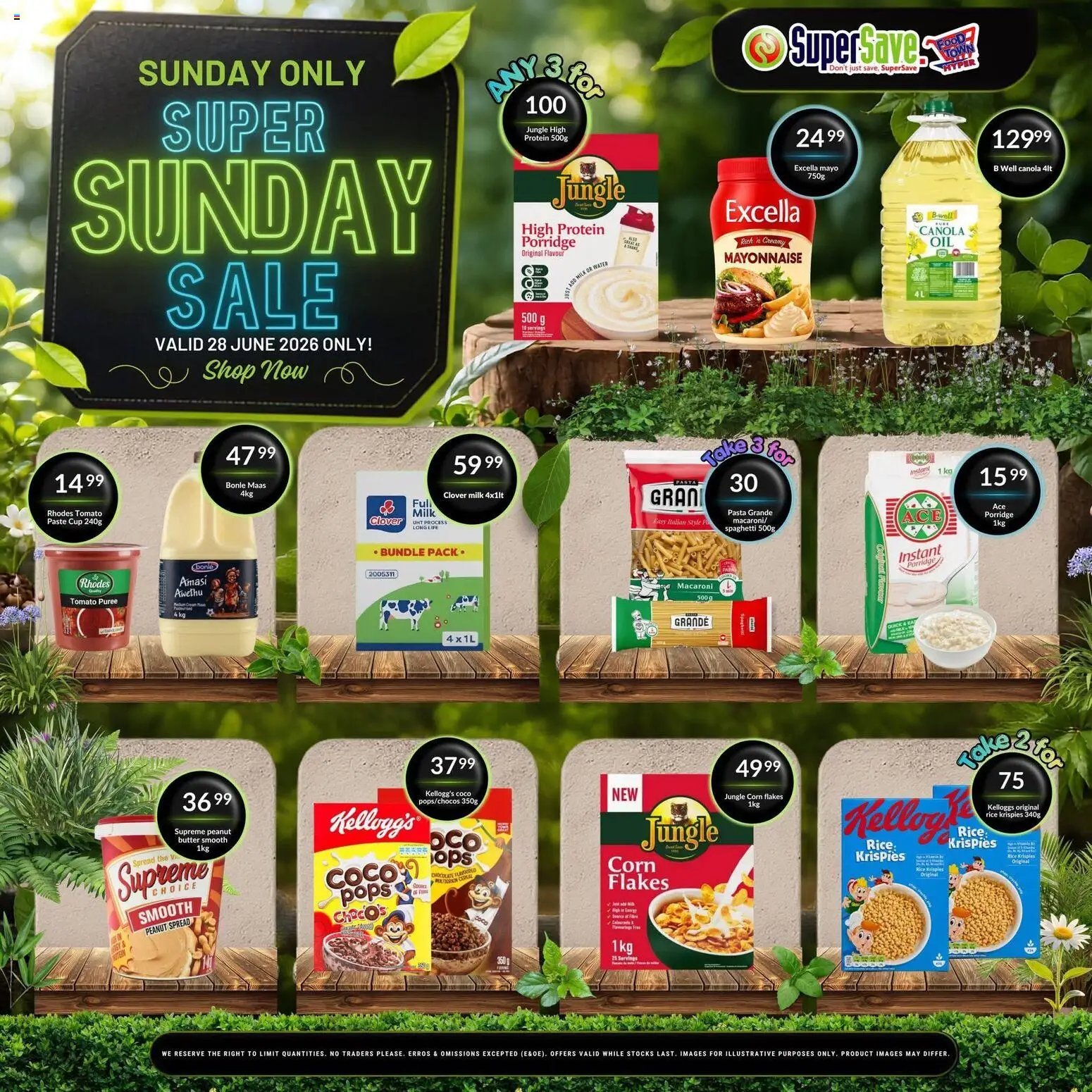 Super Save Sunday Savings