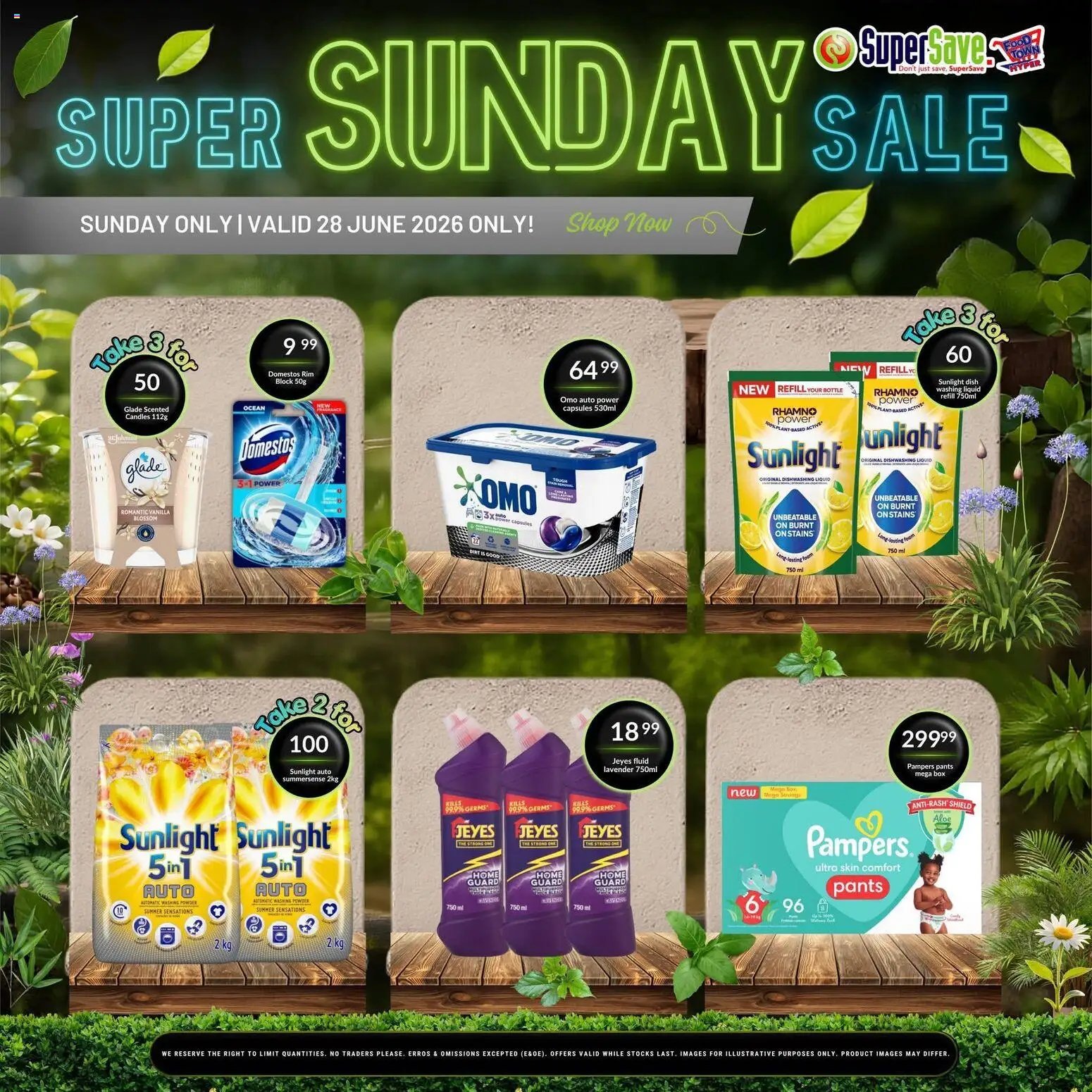 Super Save Sunday Savings