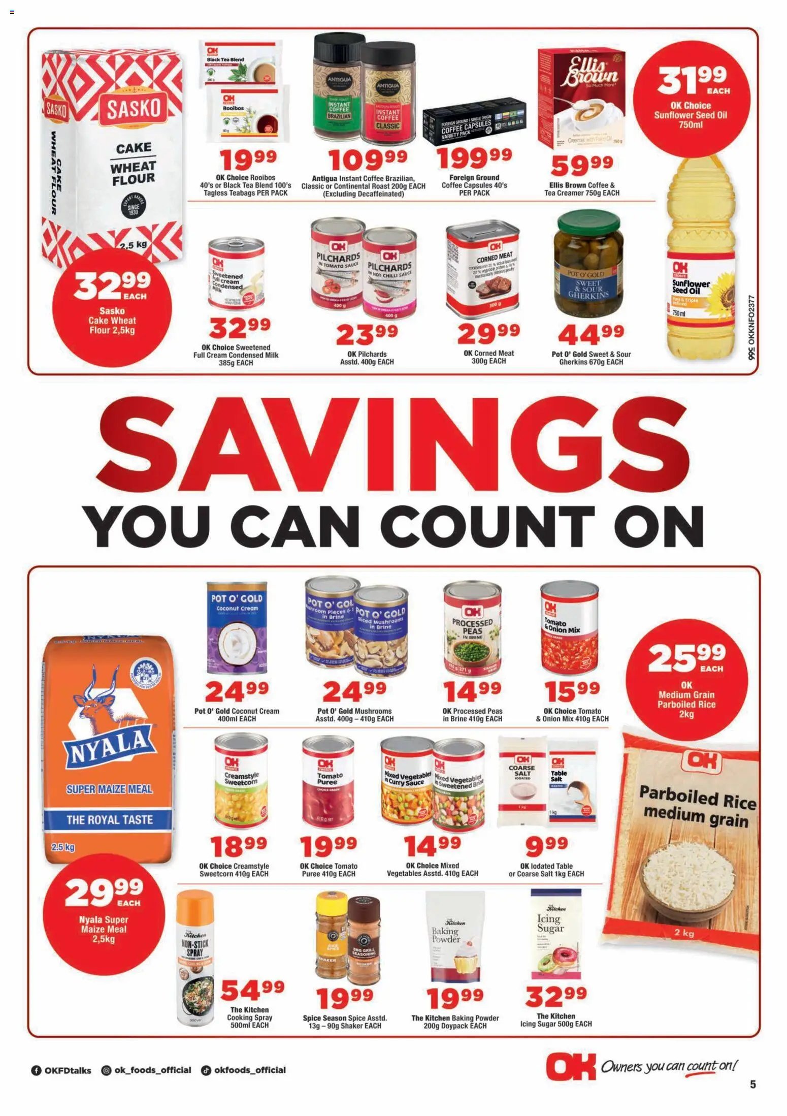 OK Foods - Kwazulu Natal - Specials