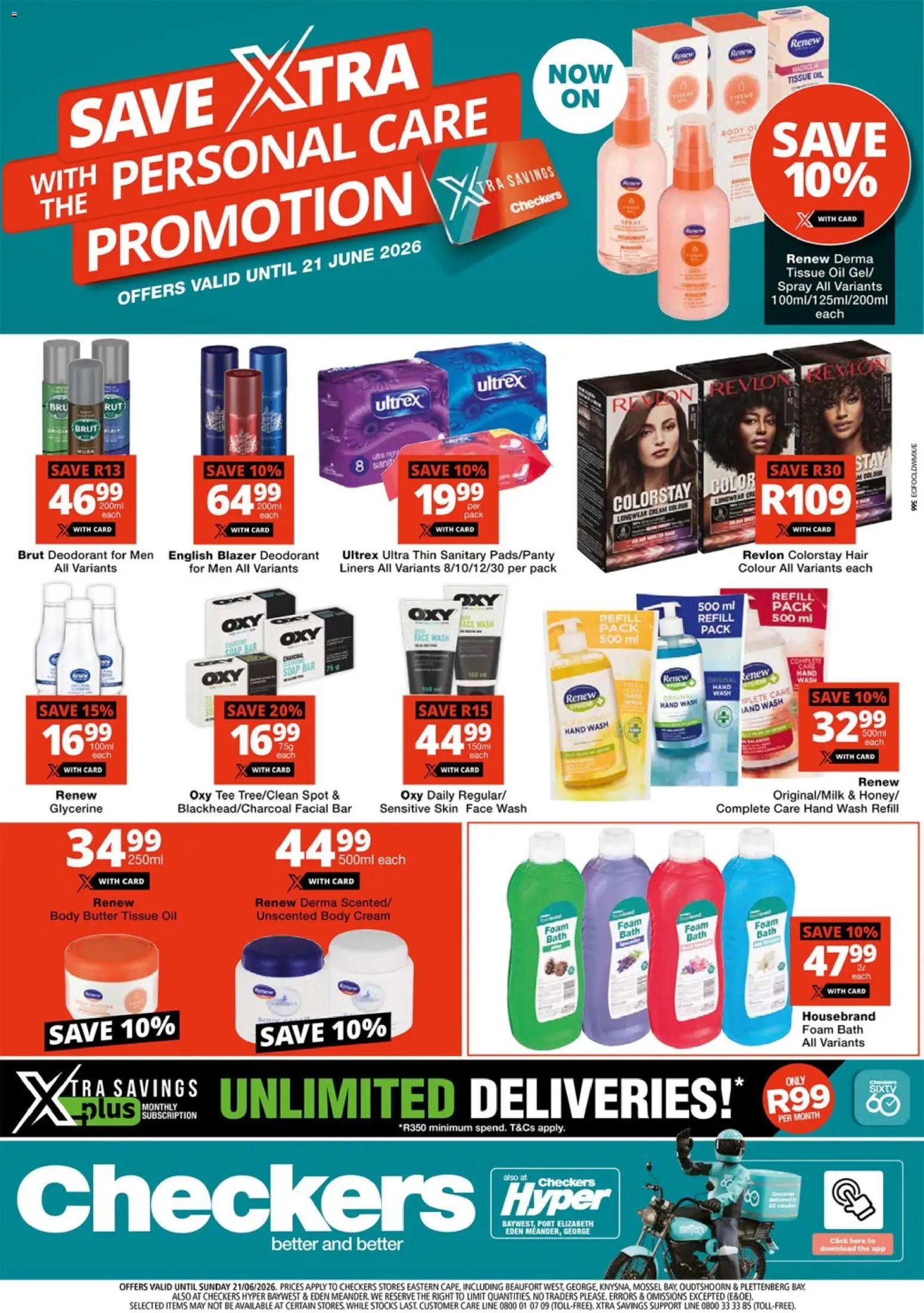 Checkers - Eastern Cape - Personal Care Promotion