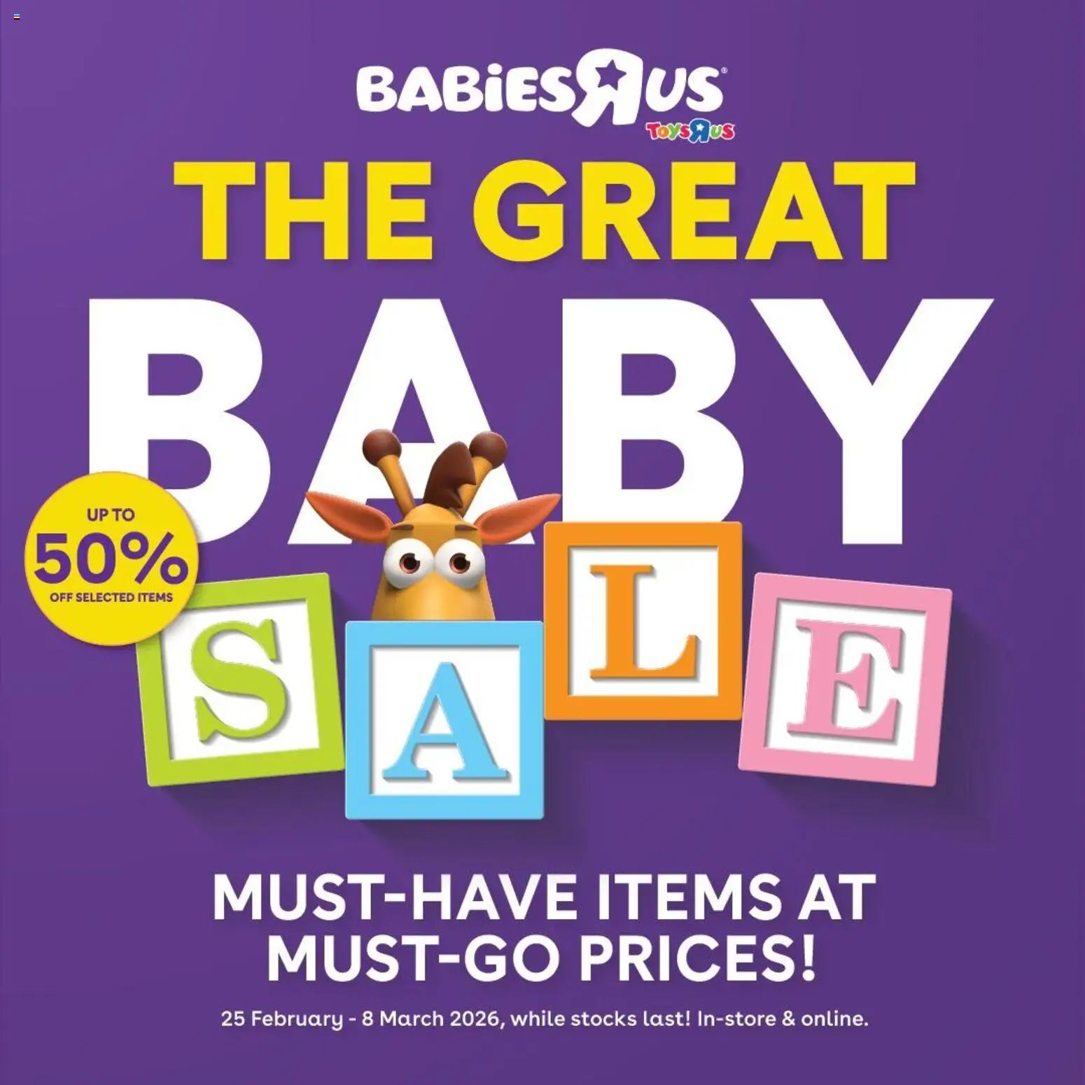 Babies R Us The Great Baby Sale (2026-02-25 - 2026-03-08) | 1