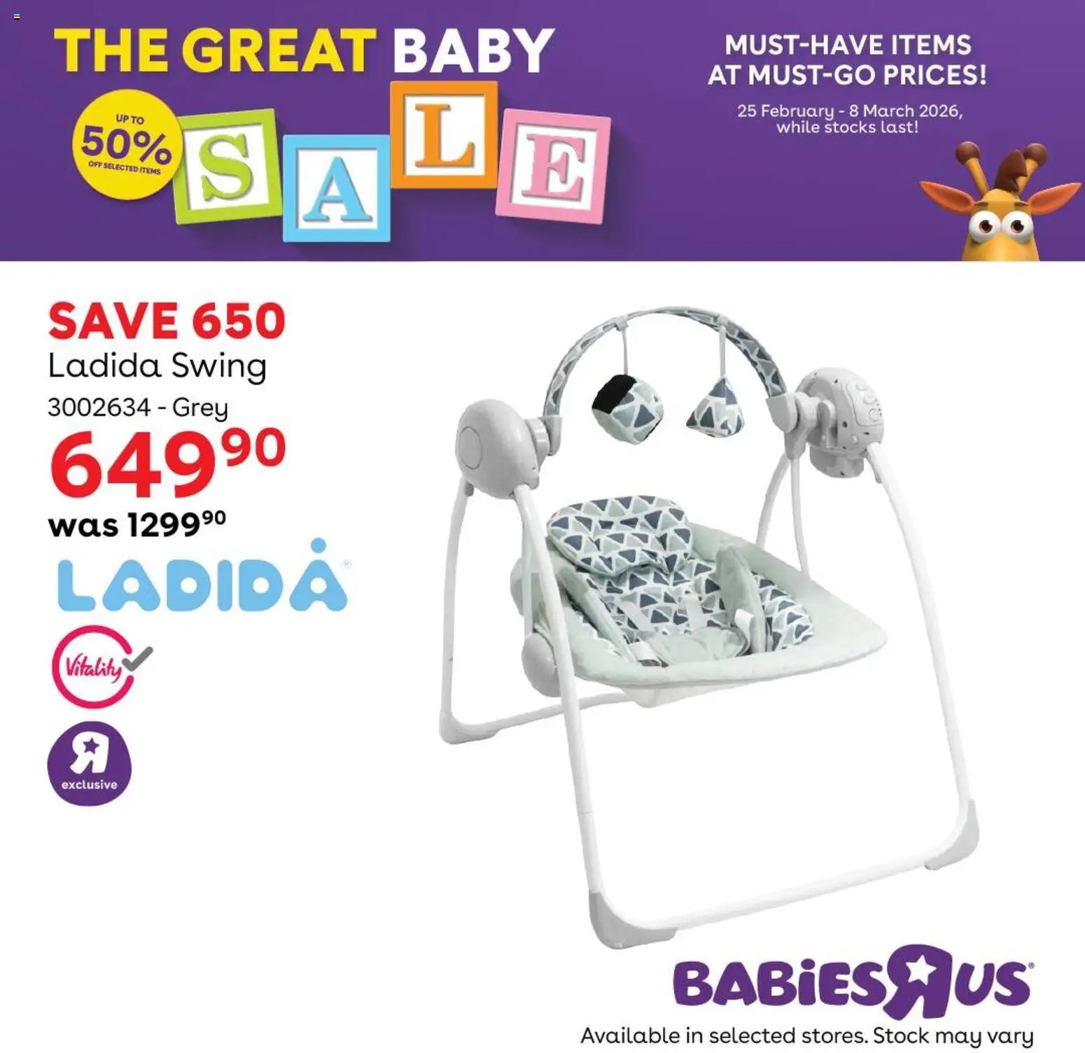 Babies R Us The Great Baby Sale (2026-02-25 - 2026-03-08) | 4