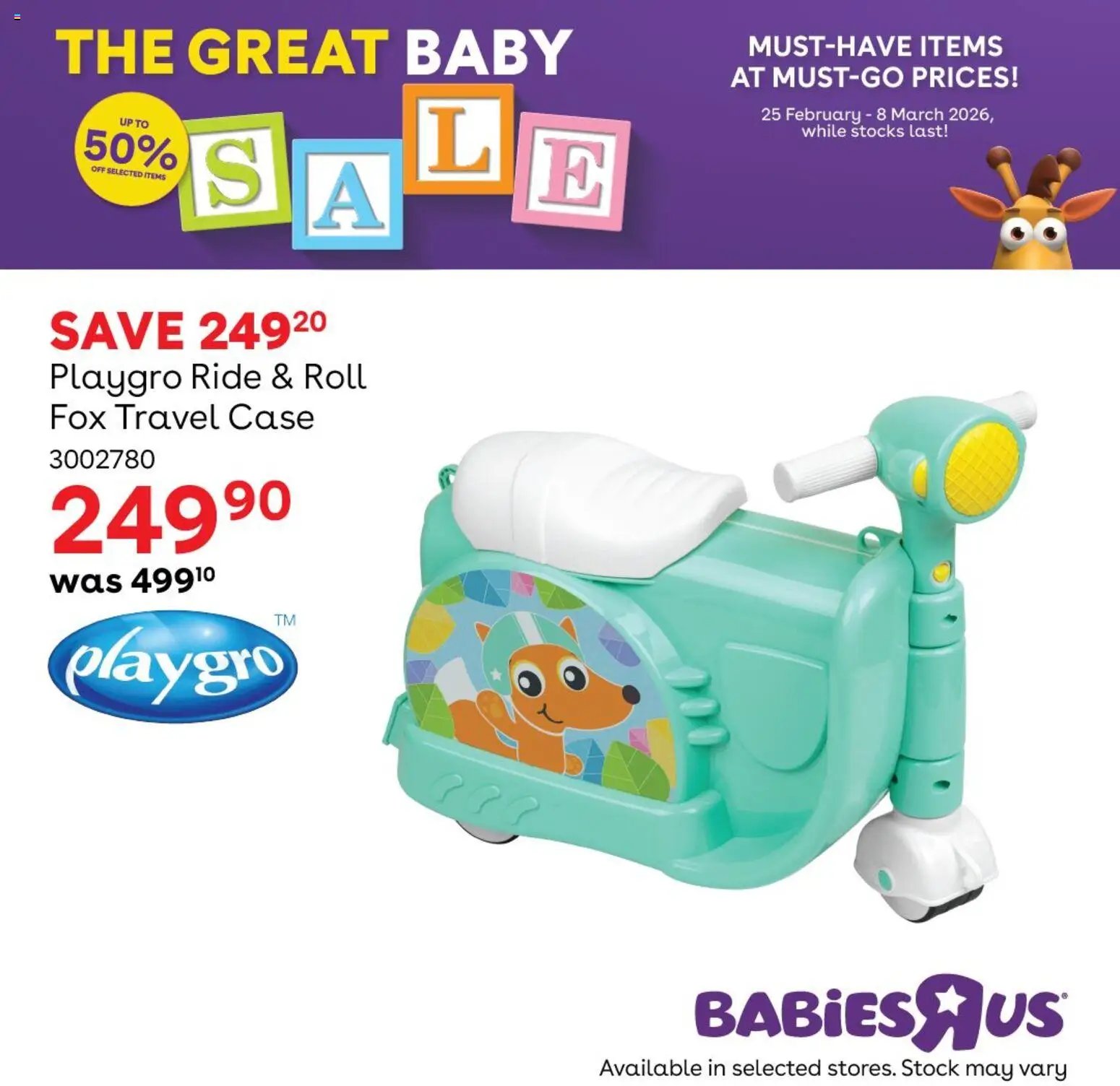 Babies R Us The Great Baby Sale (2026-02-25 - 2026-03-08) | 10