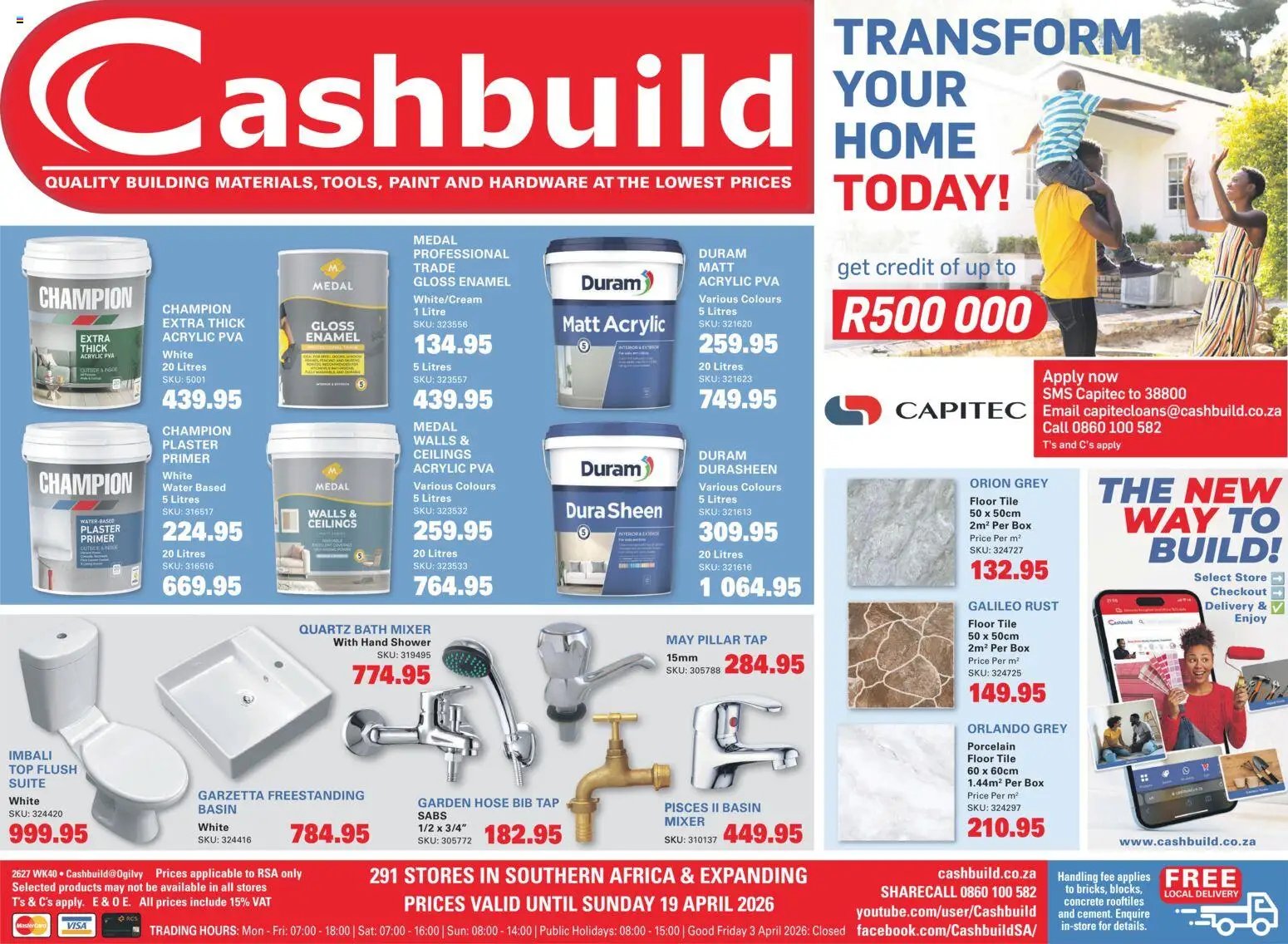 Cashbuild Transform Your Home Catalogue (2026-04-02 - 2026-04-19) | 1