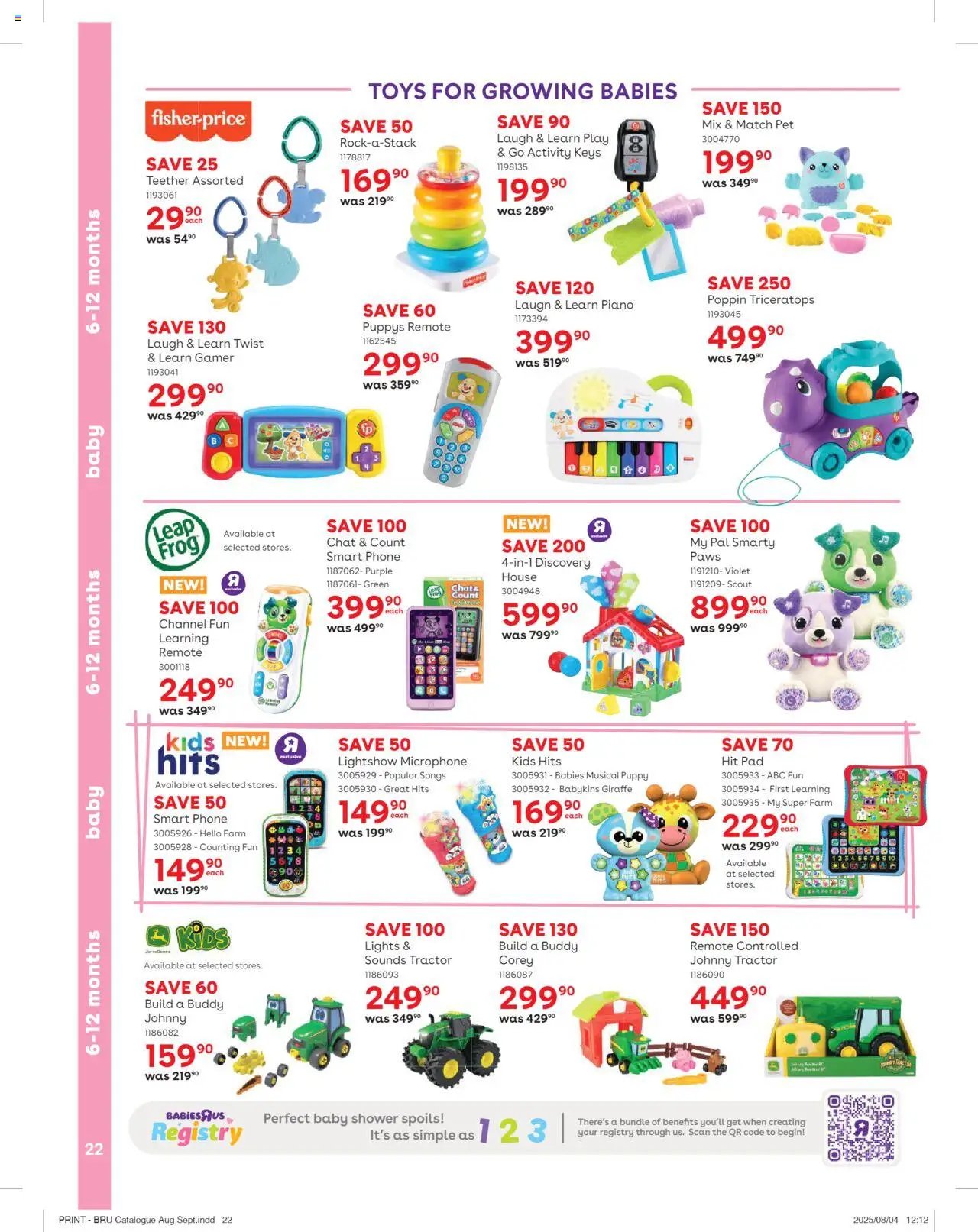Babies R Us Specials (2025-08-21 - 2025-10-05) | 22