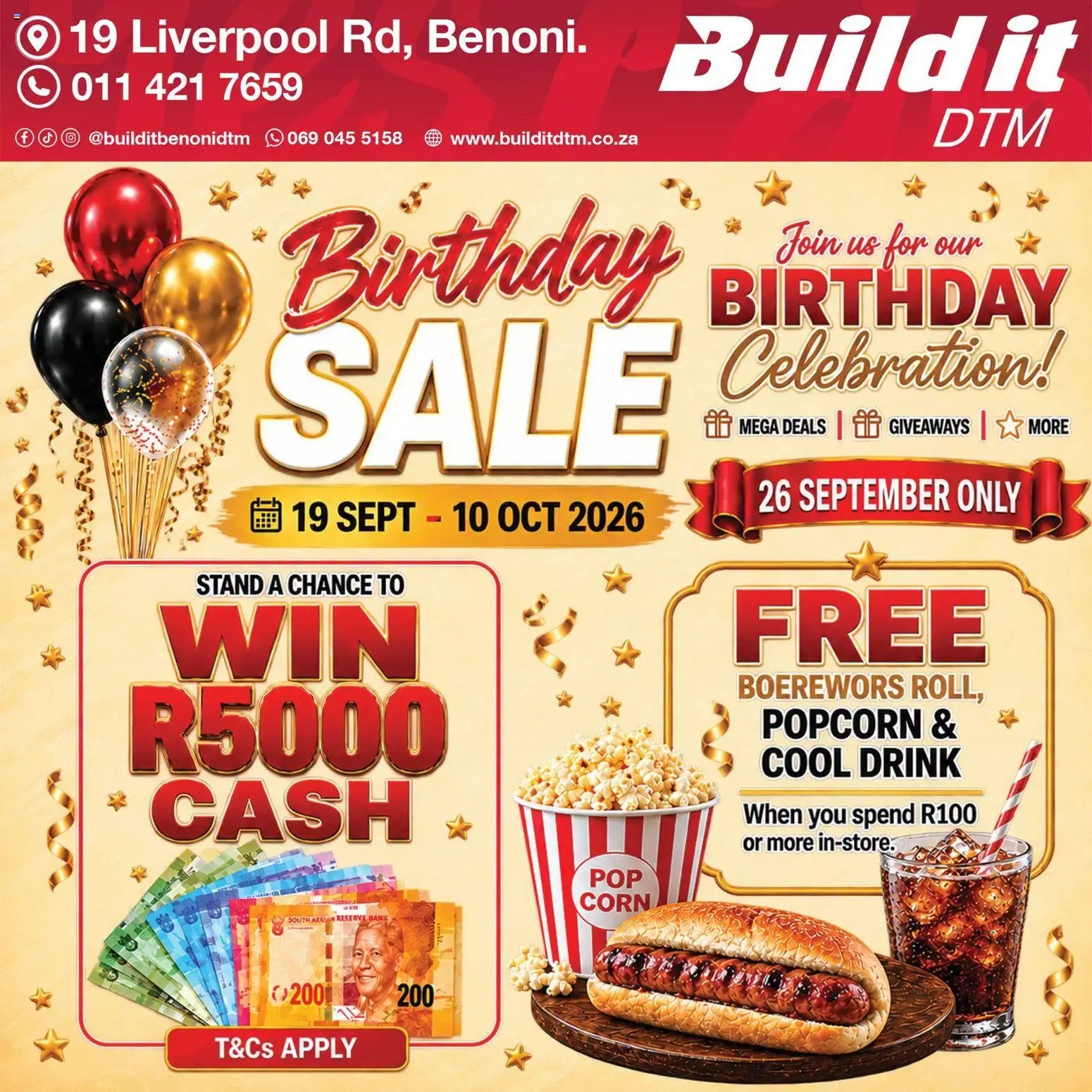 Build It Gauteng - Birthday sale celebration