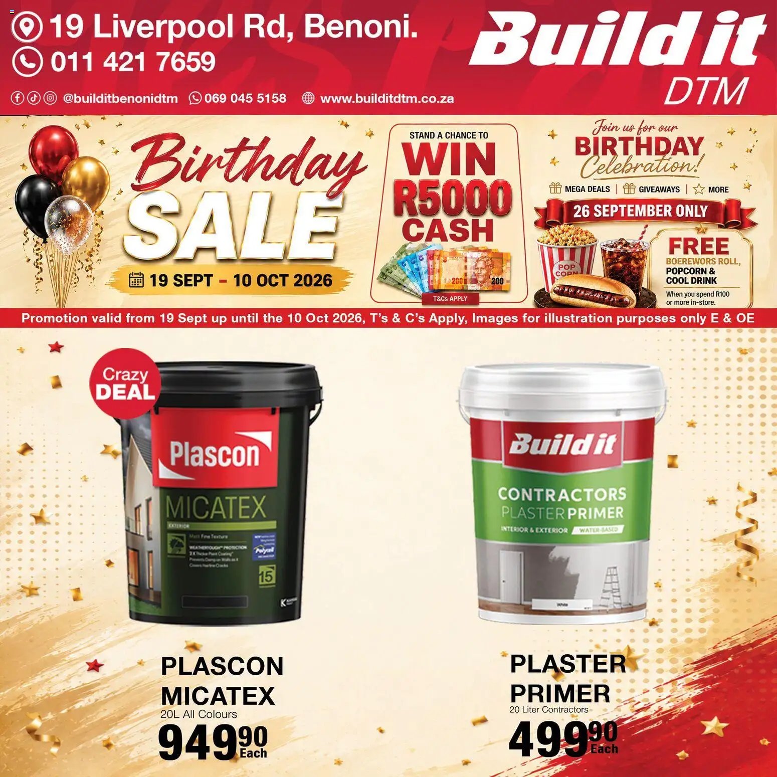 Build It Gauteng - Birthday sale celebration