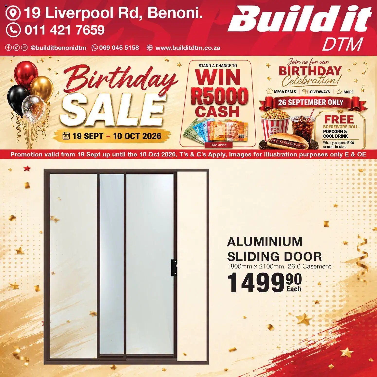 Build It Gauteng - Birthday sale celebration