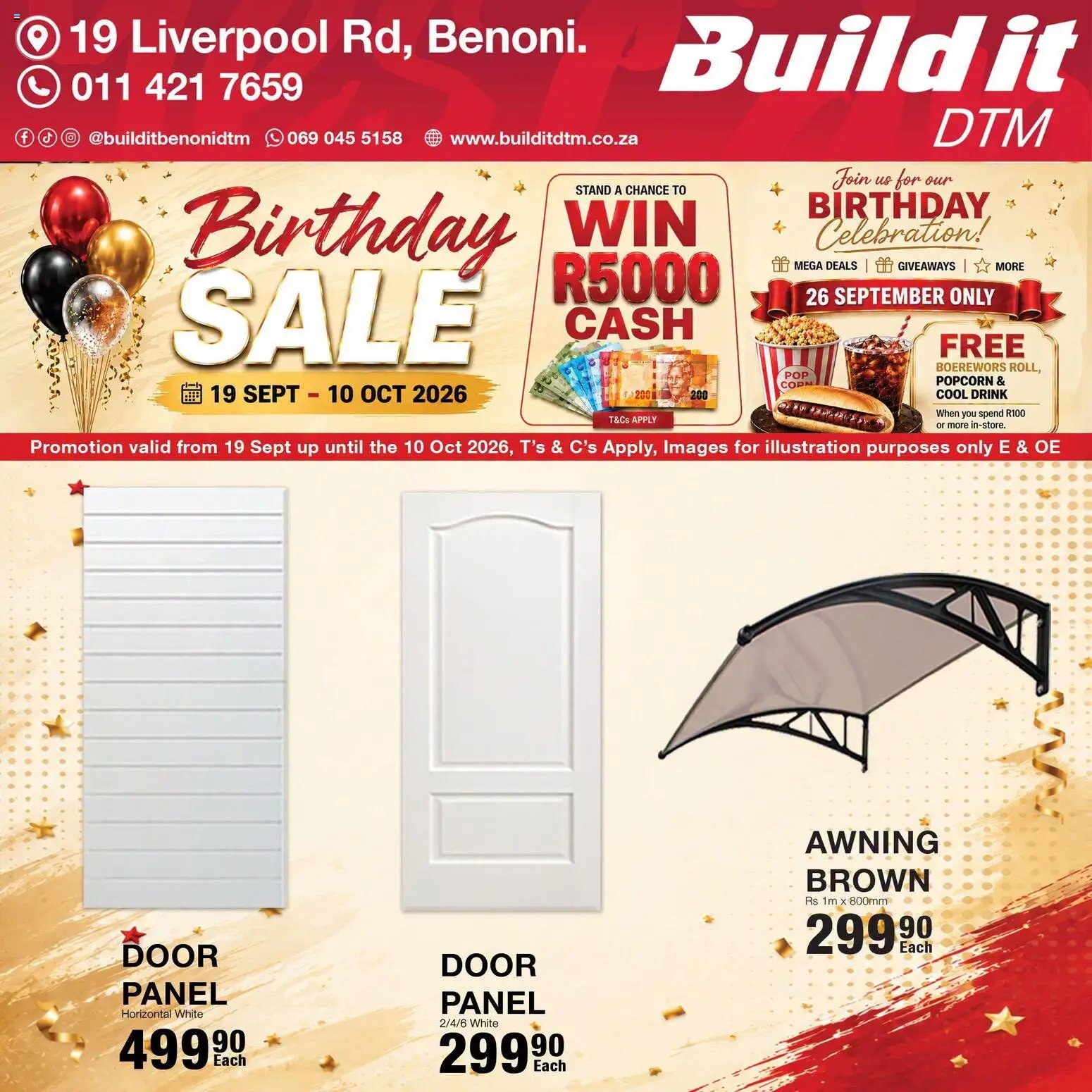 Build It Gauteng - Birthday sale celebration