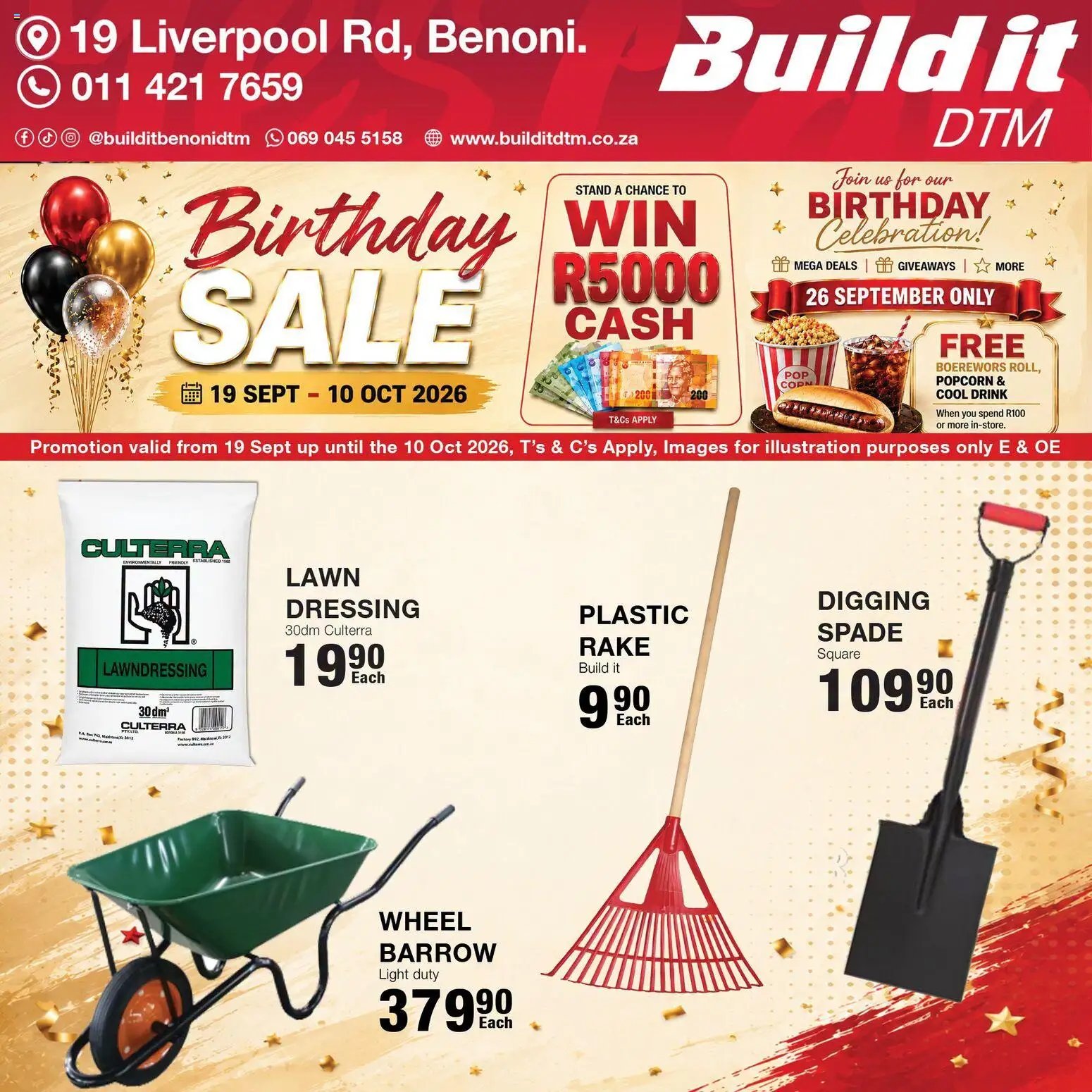 Build It Gauteng - Birthday sale celebration