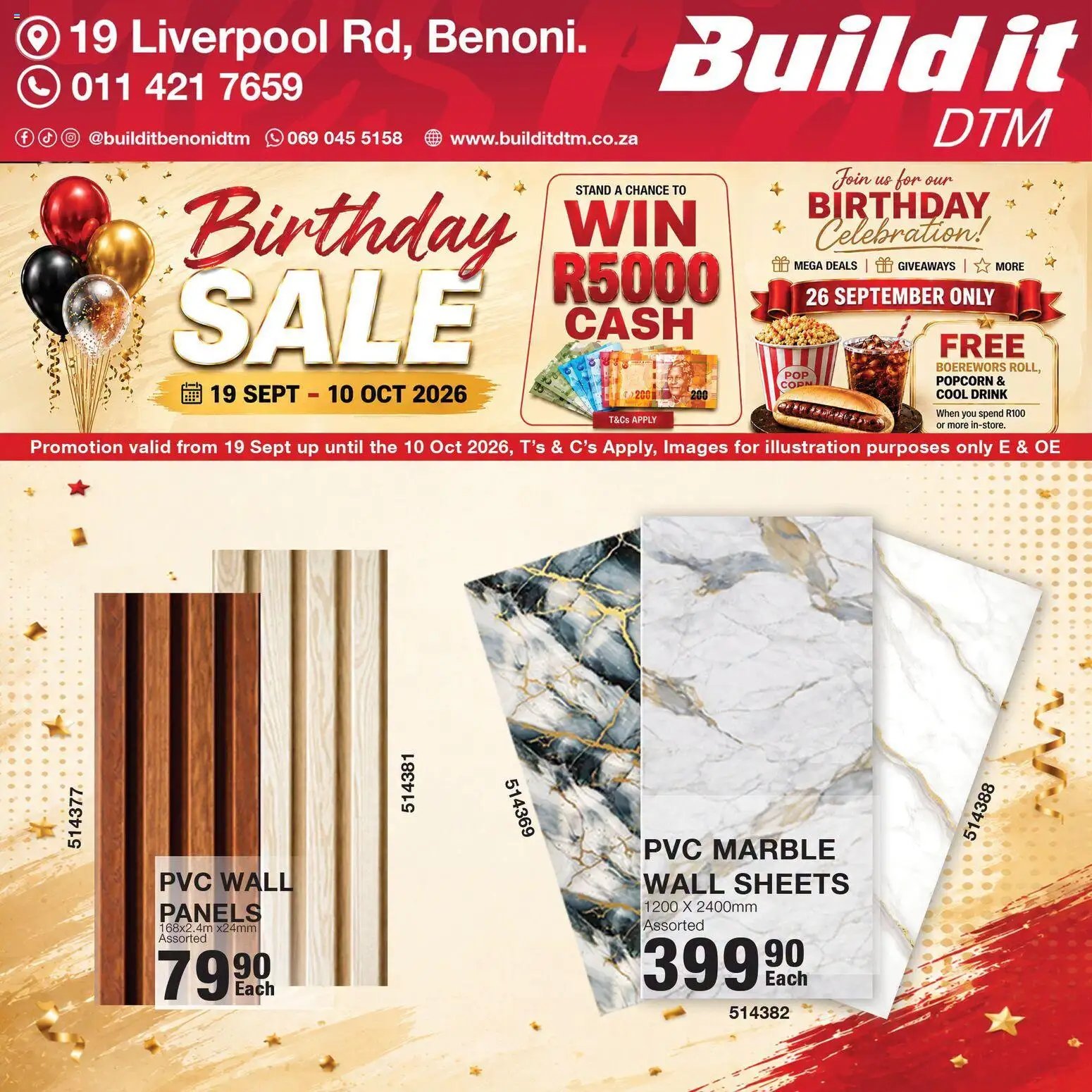 Build It Gauteng - Birthday sale celebration