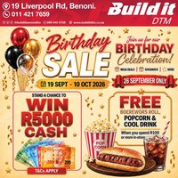Build It Gauteng - Birthday sale celebration