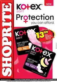 Shoprite - Kotex Personal Care Essentials