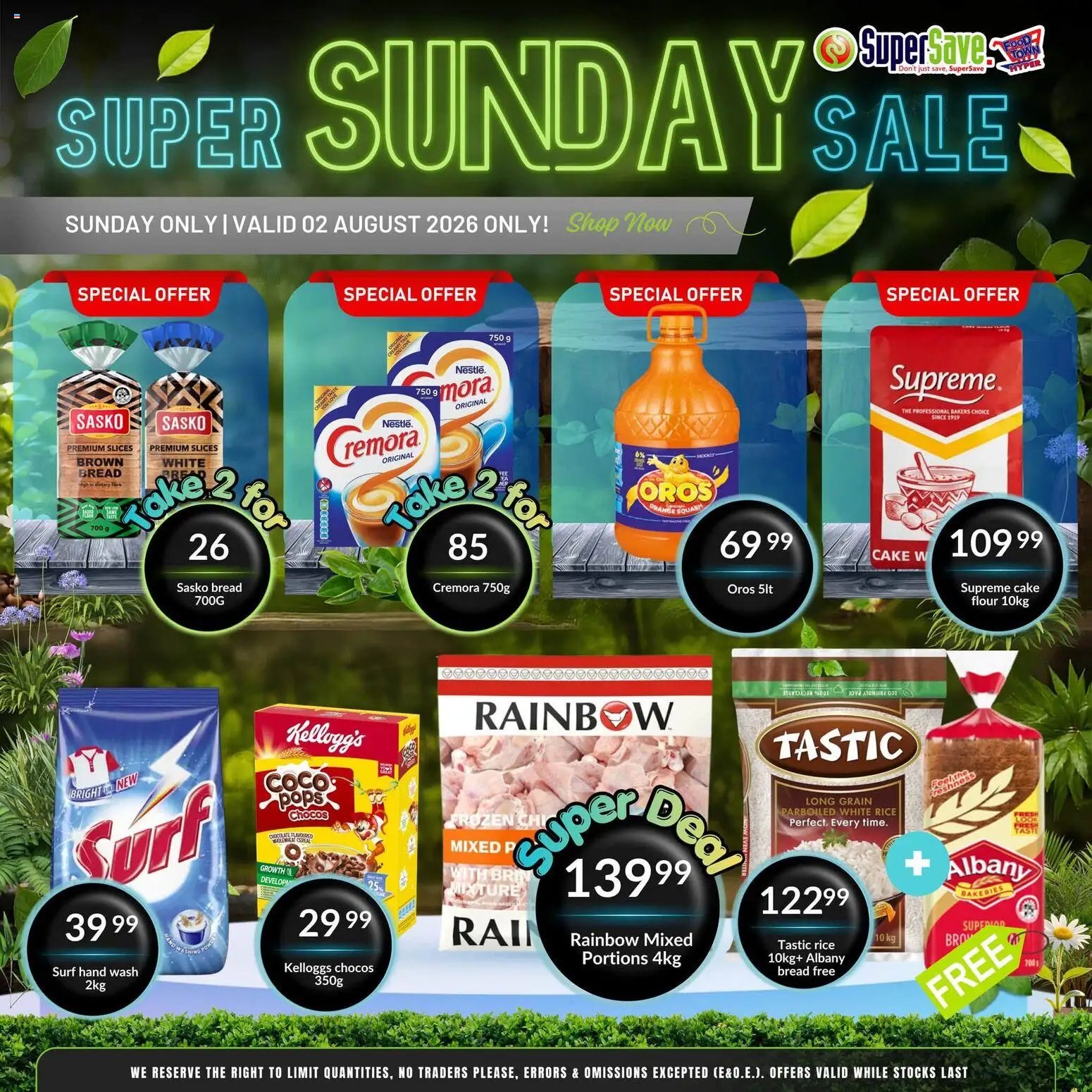 Super Save Sunday Savings