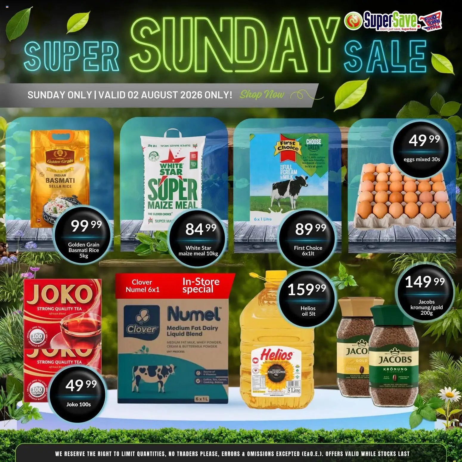 Super Save Sunday Savings