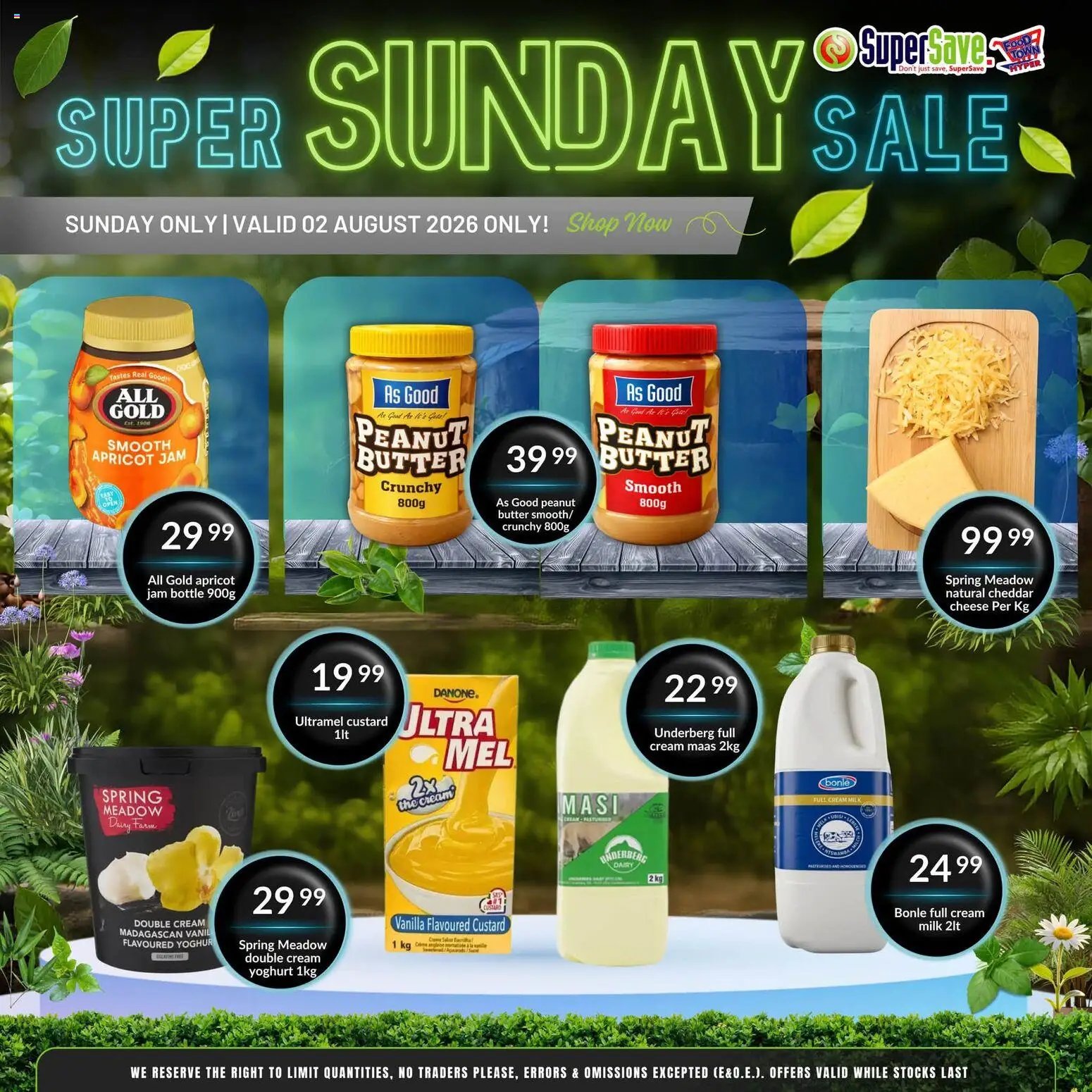 Super Save Sunday Savings
