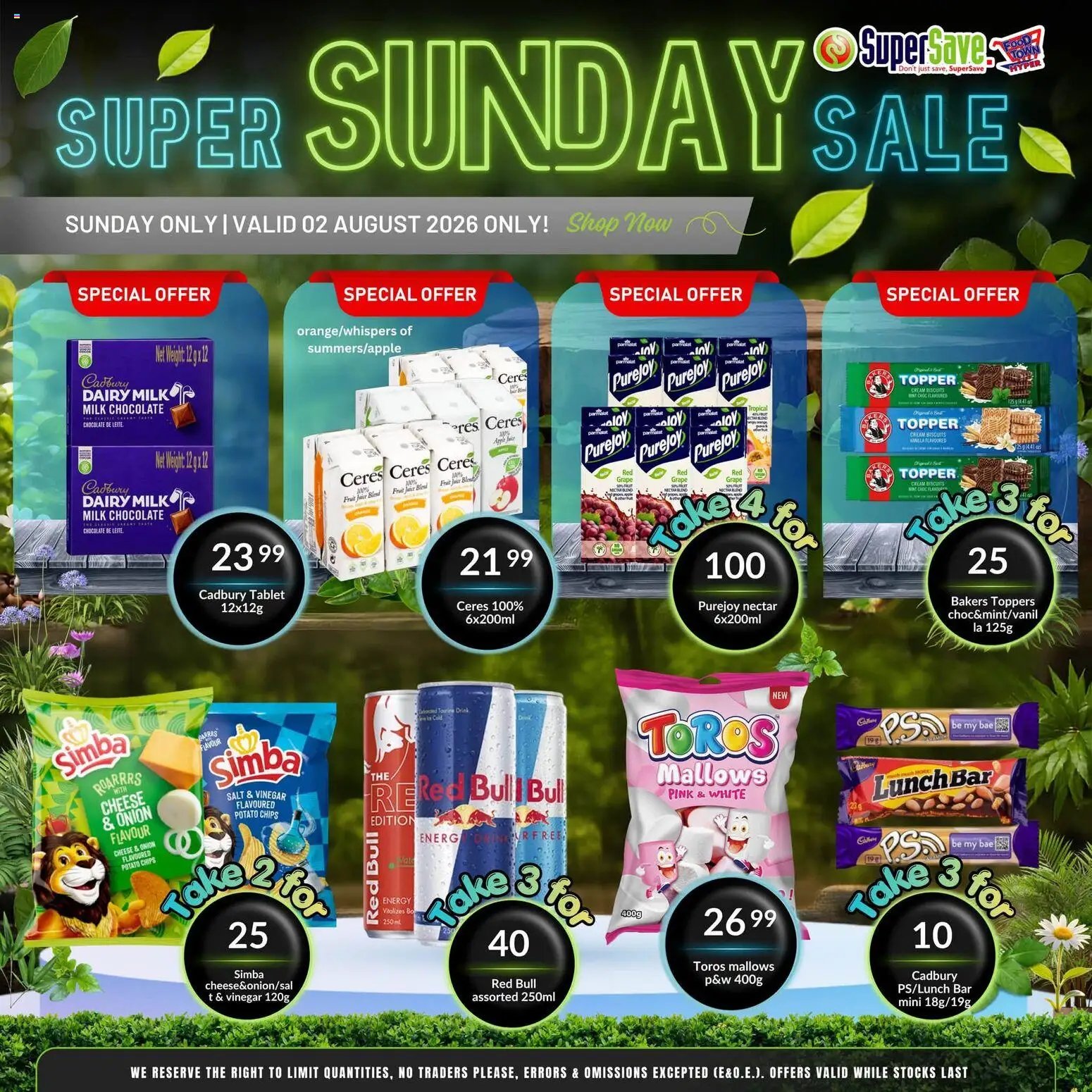 Super Save Sunday Savings