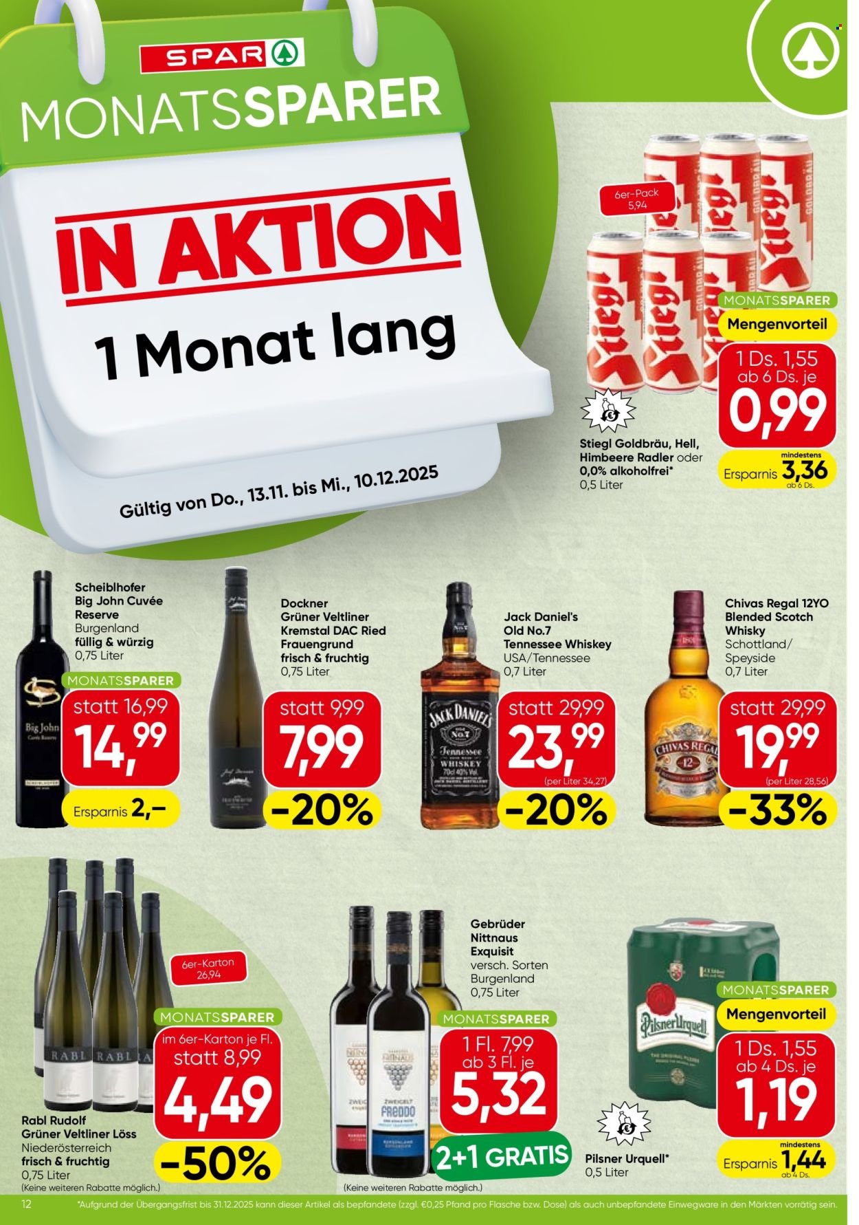 SPAR Flugblatt - Monatssparer KW 46 (2025-11-13 - 2025-12-10)